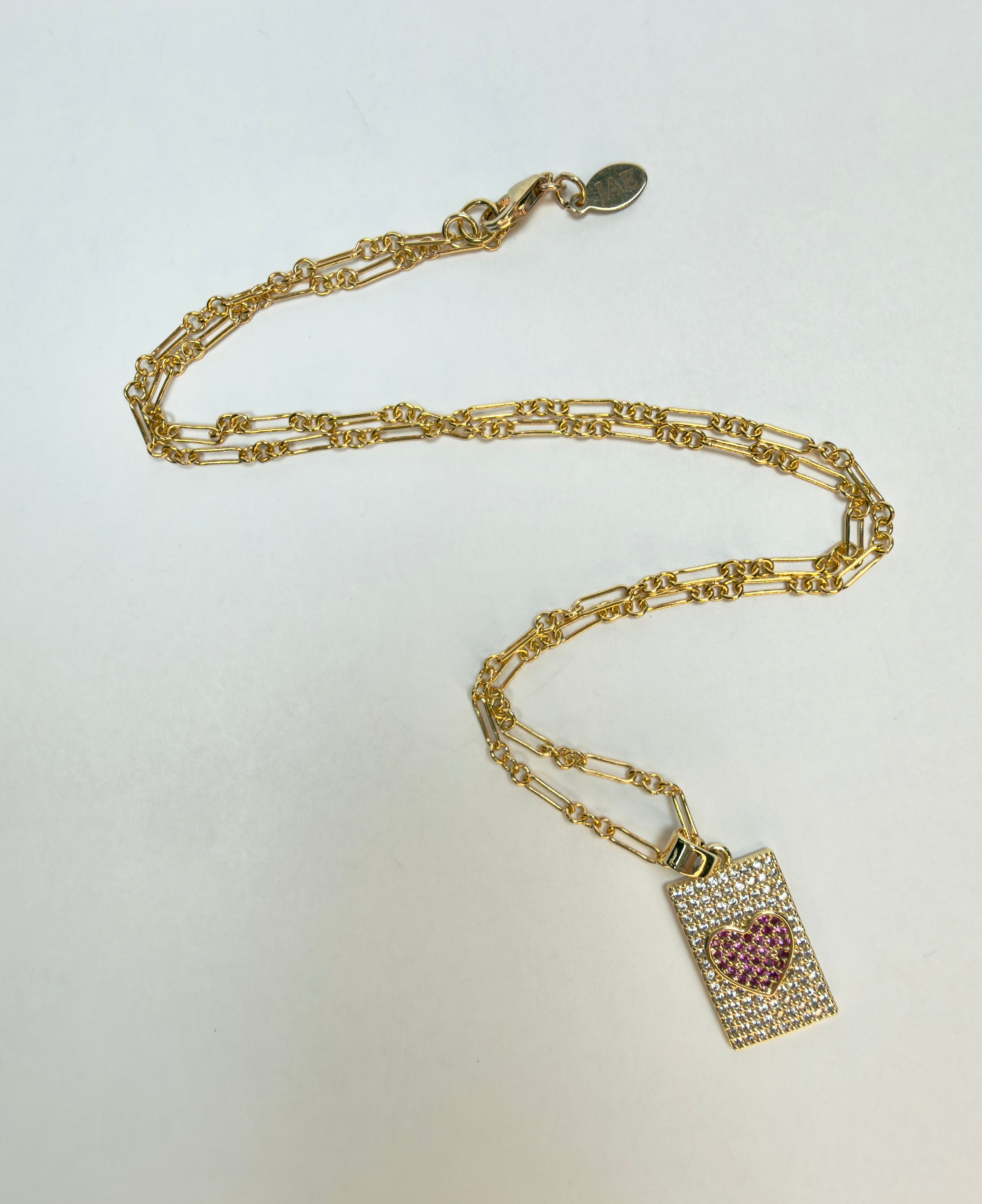 The Beatrice - Love Tag Pendant Necklace