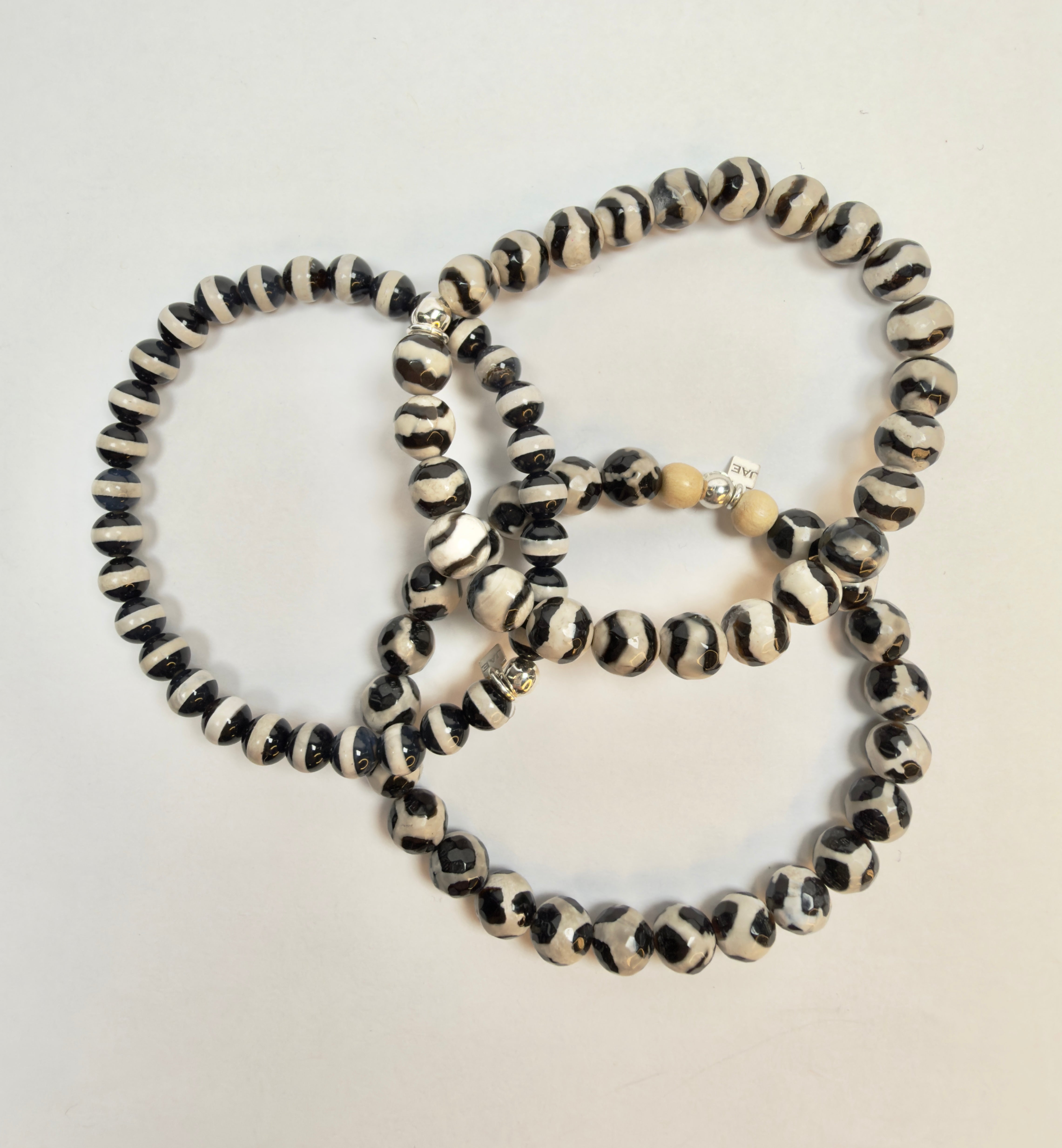 The Suggs - Dalmatian Jasper Beaded Bracelet