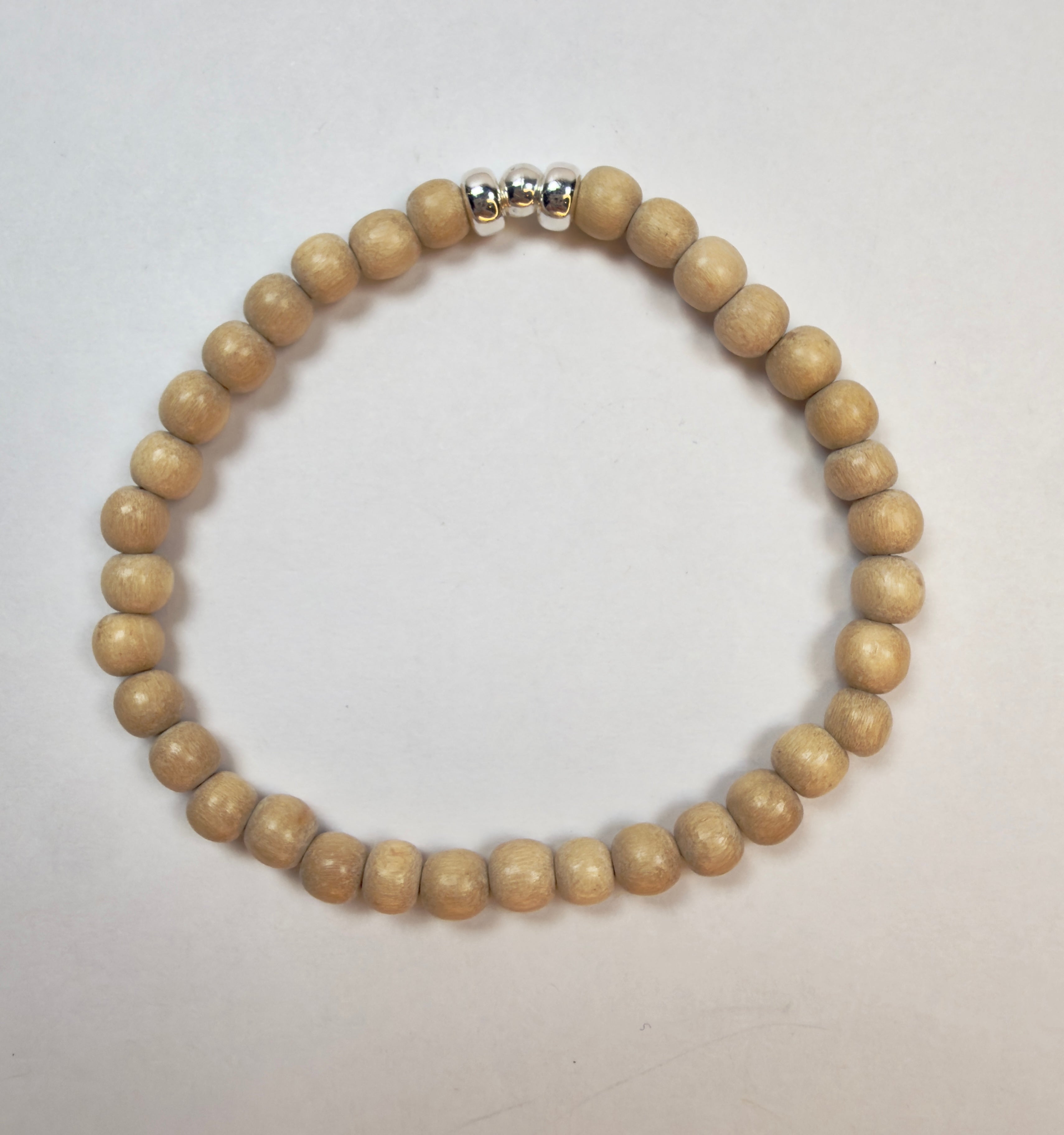 The Milli - Natural Wood Beaded Bracelet