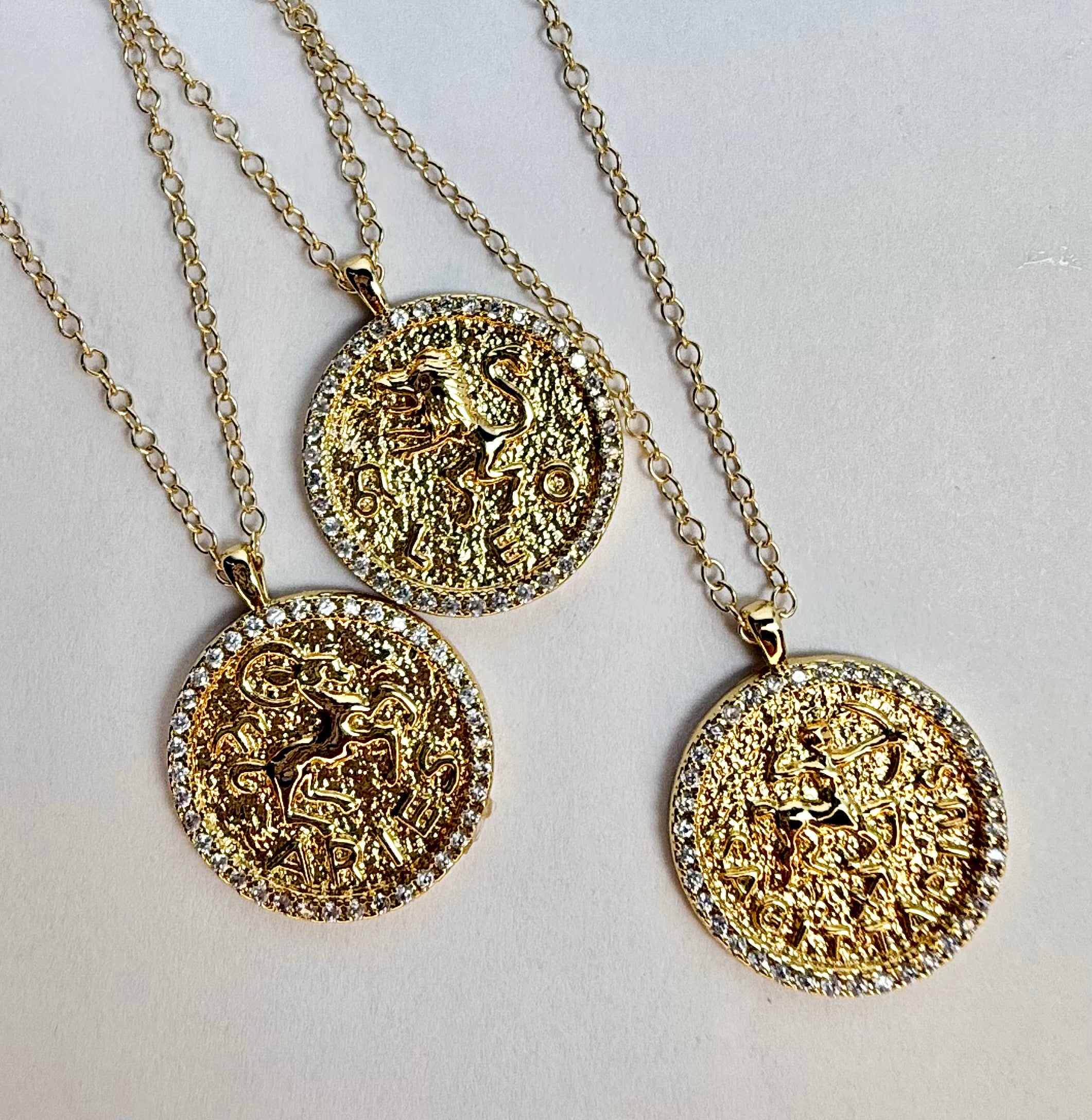 Zodiac Pendant Necklace - 18" Inch Length