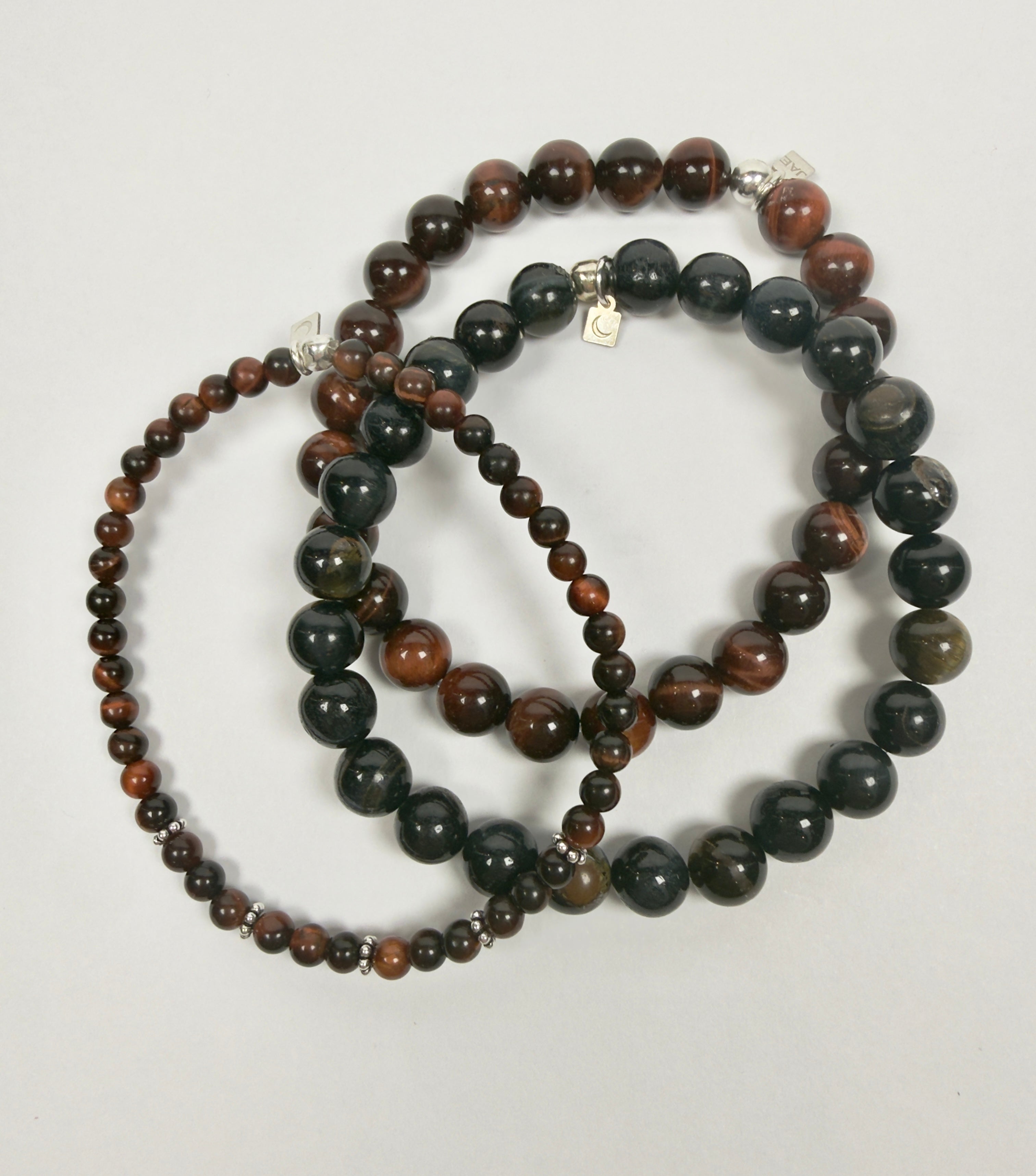 The Lewis - Blue Tiger's Eye Beaded Bracelet