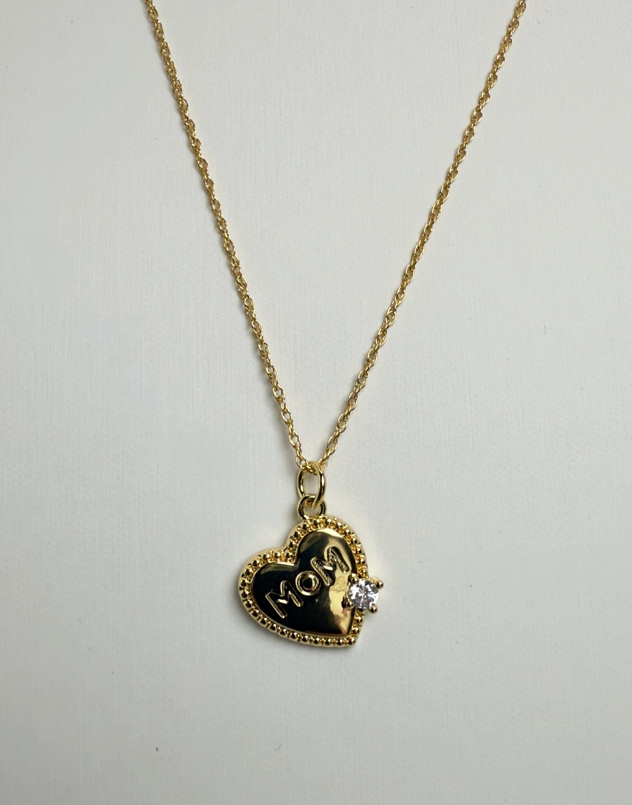 "Mom Heart" Necklace