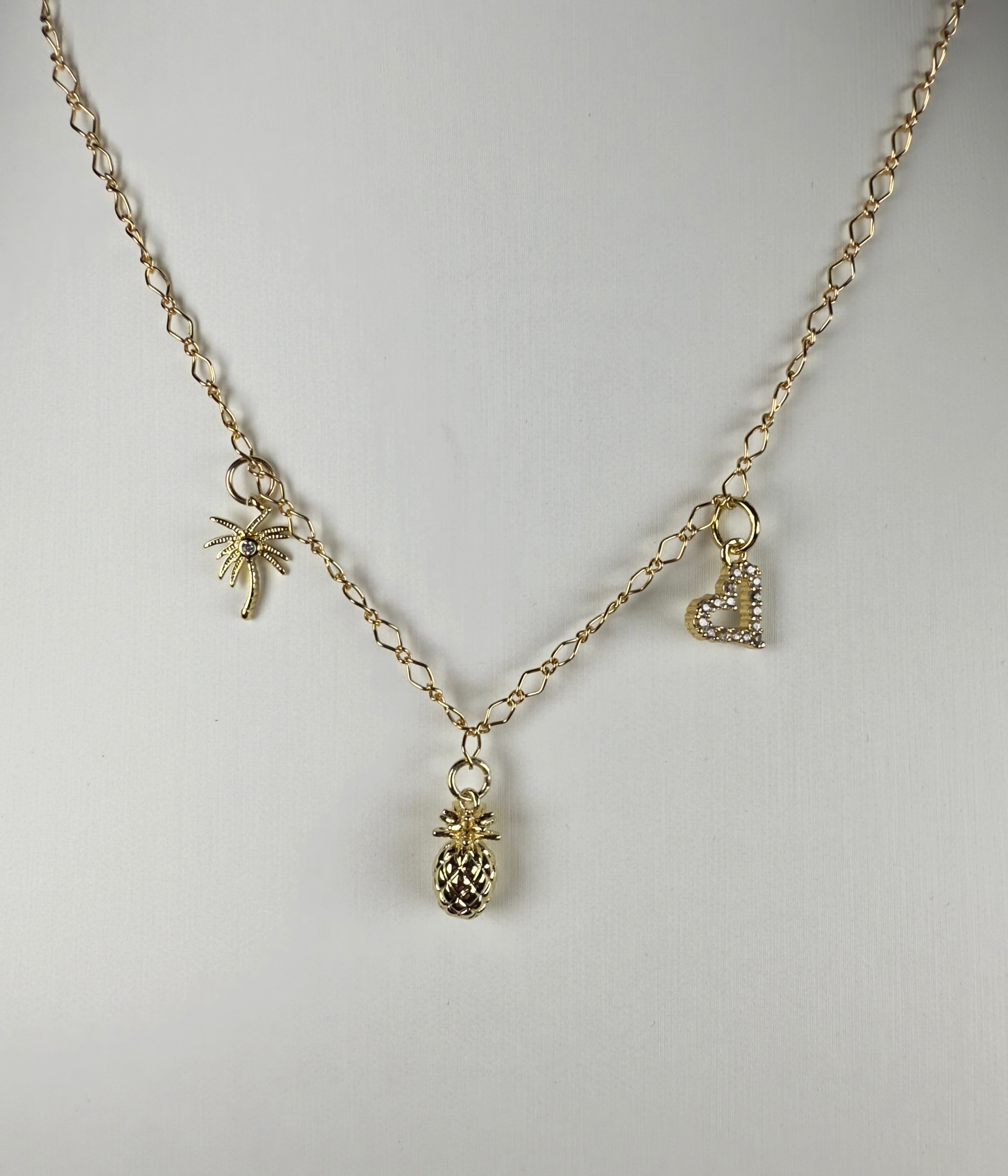 CUSTOM, KE, Eden & Evie  - Mothers Day 3 Charm Necklace + Gift Wrap