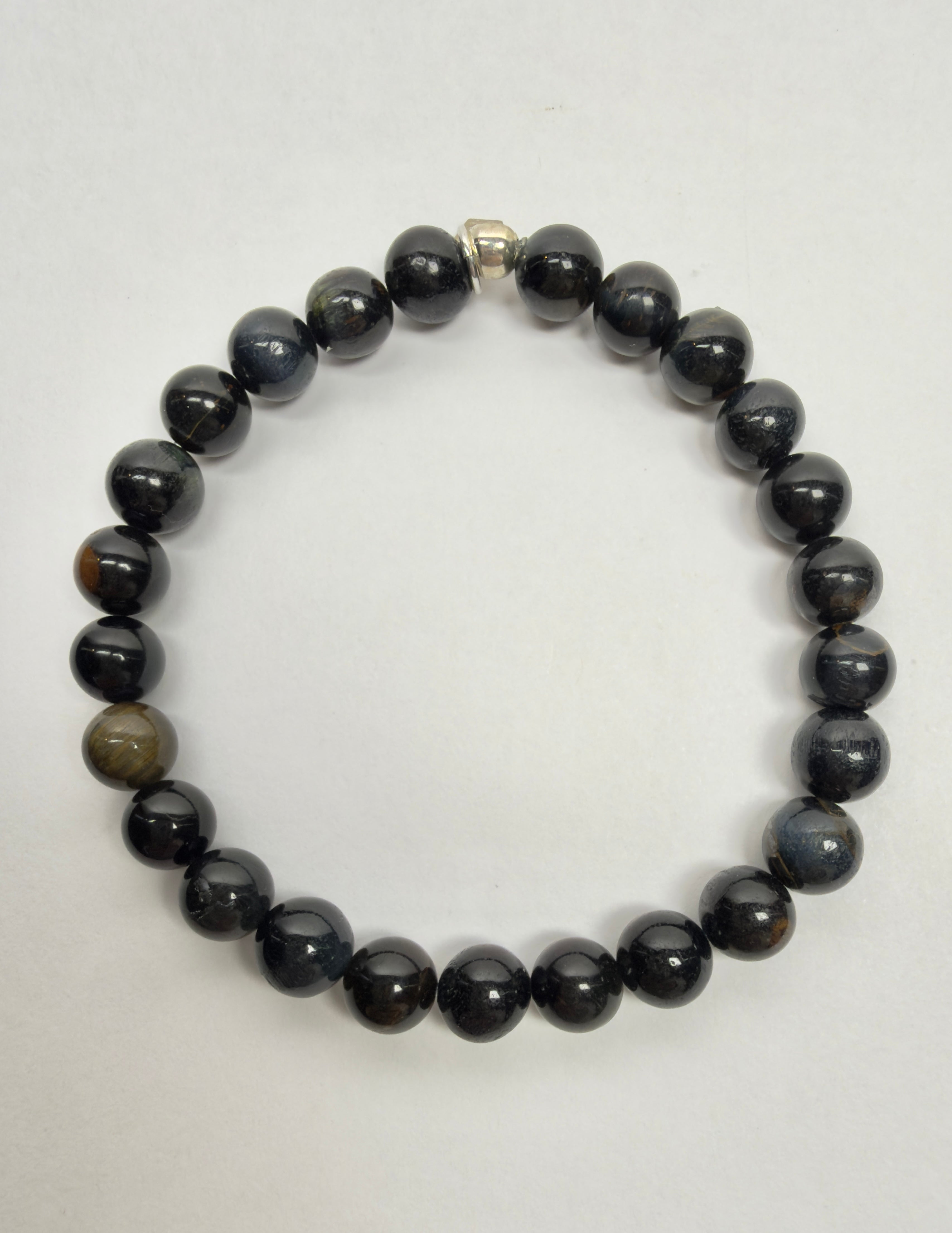 The Lewis - Blue Tiger's Eye Beaded Bracelet