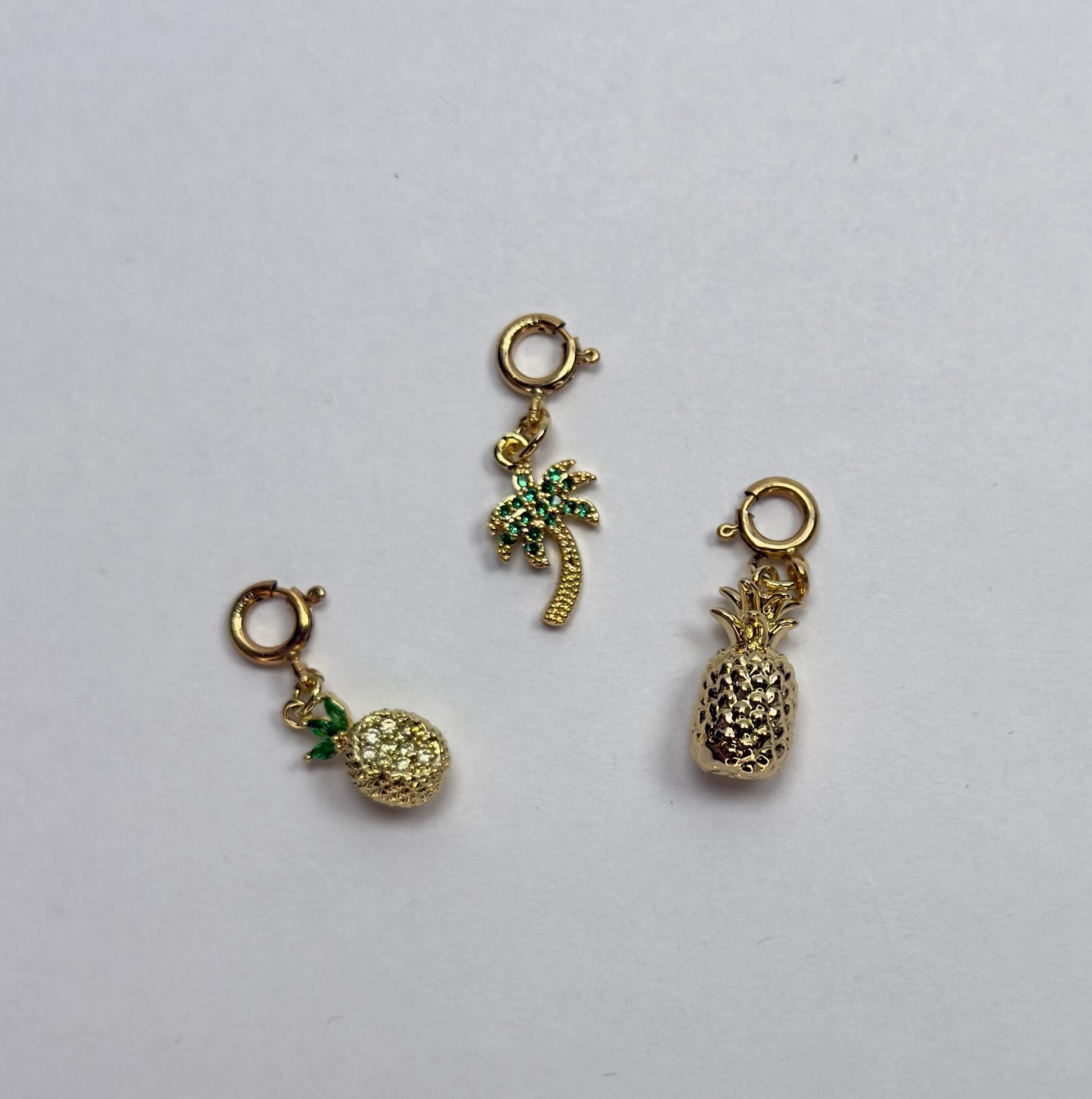 Pineapple or Palm Tree Charm of Choice