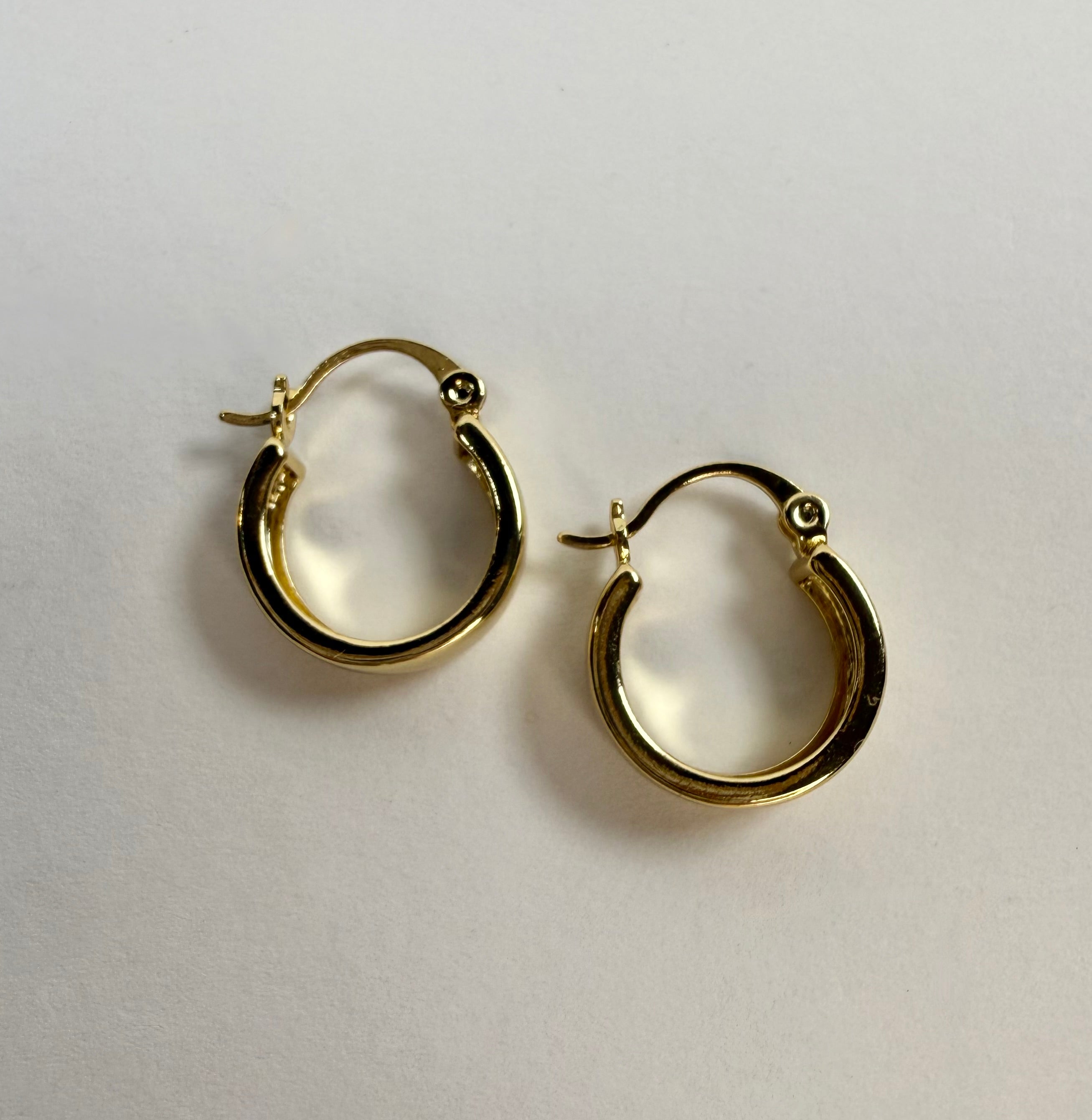 The Bree - The Gold Wide Huggie Hoop Earring