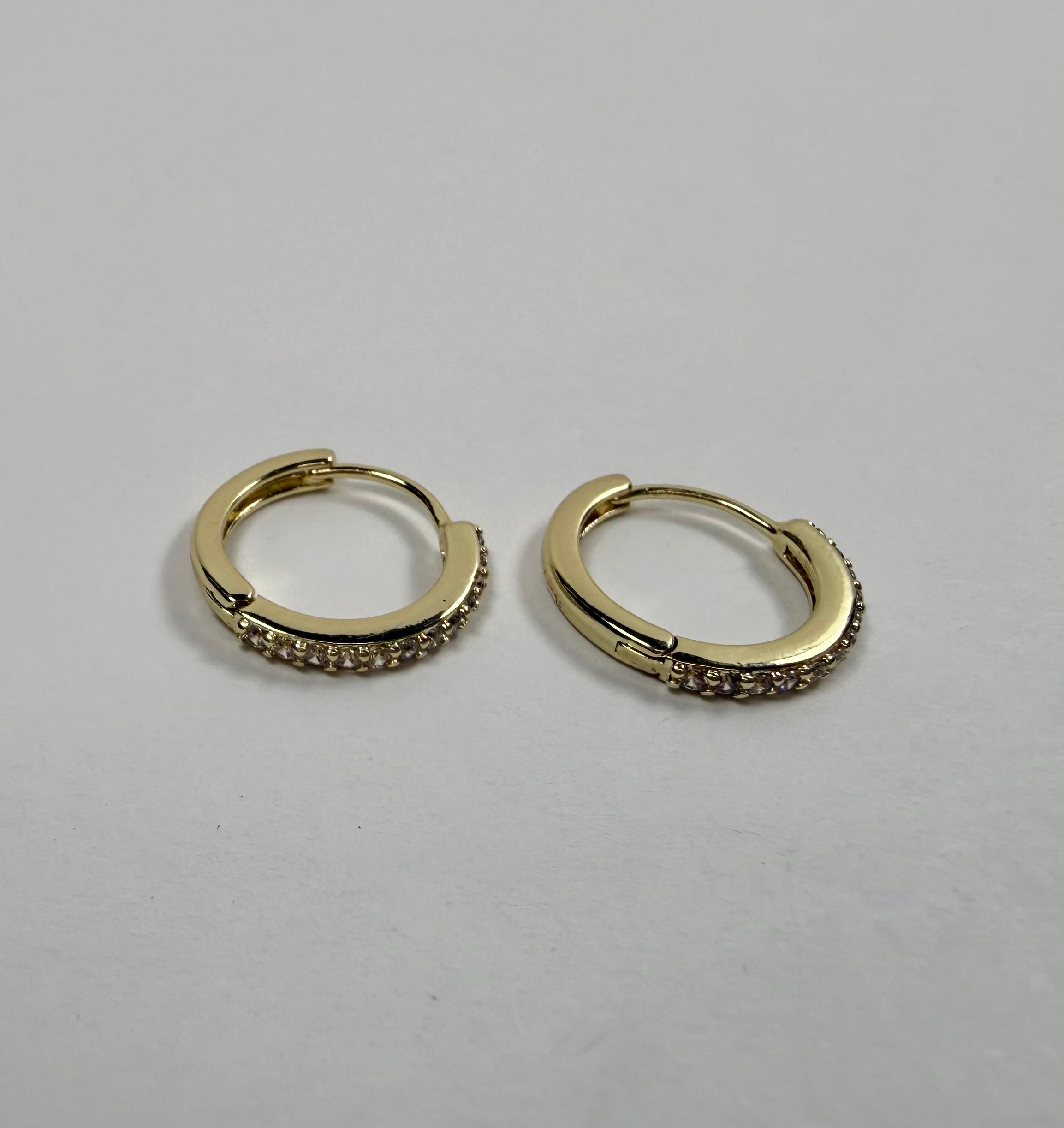 The Sutton - Cubic Zirconia Huggie Hoop Earring
