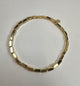The Blair - Rectangular Gold Beaded Bracelet