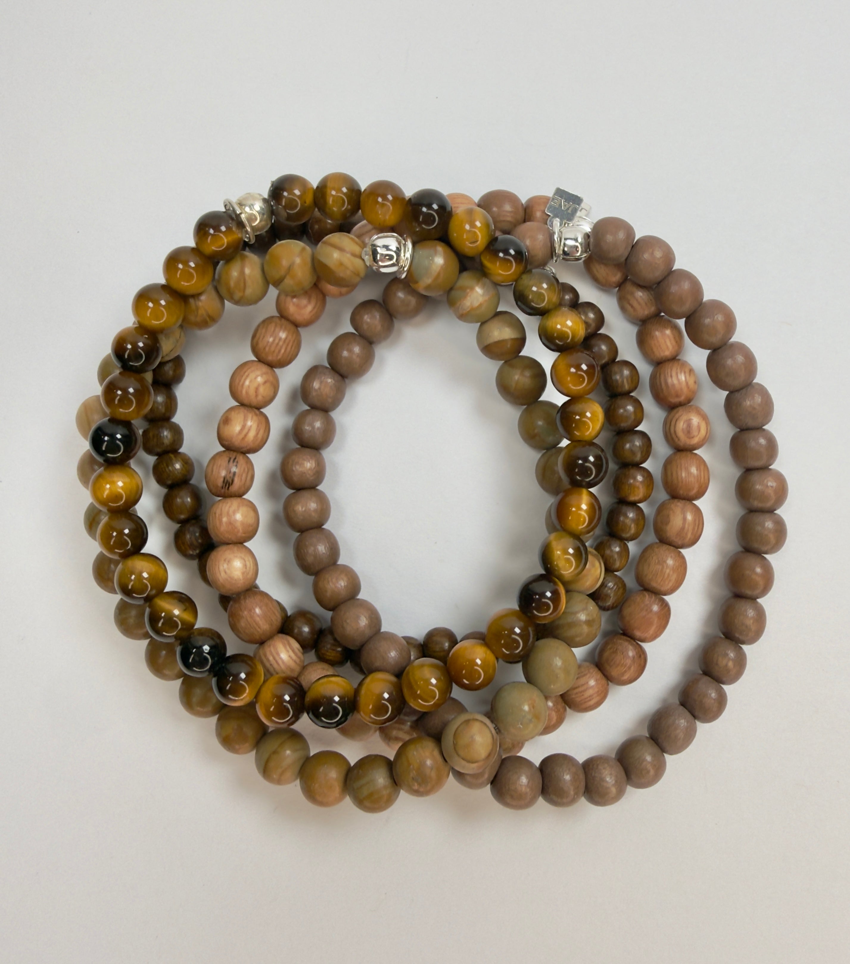 The Lancer -Tiger's Eye Beaded Bracelet