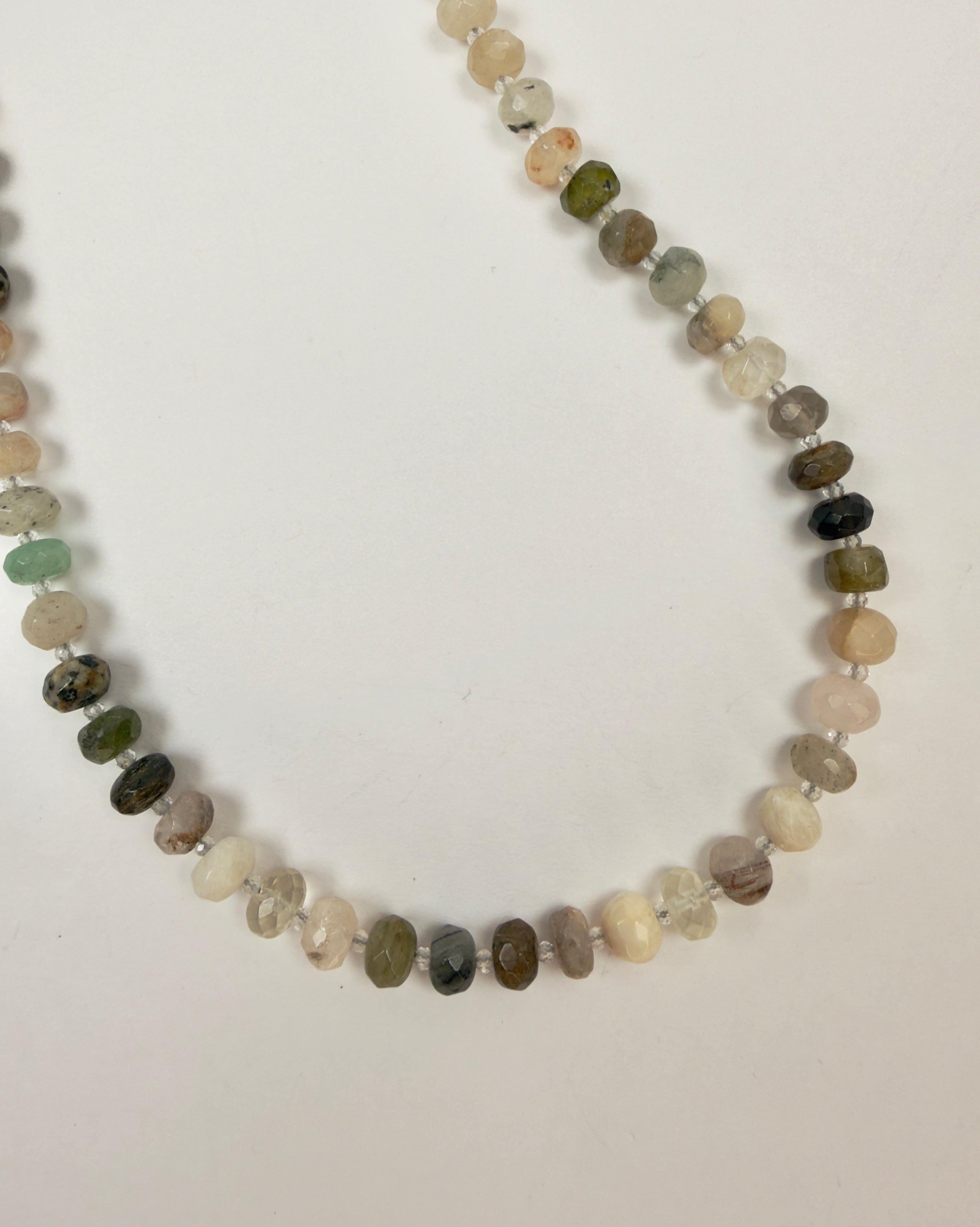 The Follett - Mixed Gemstone and White Topaz Necklace