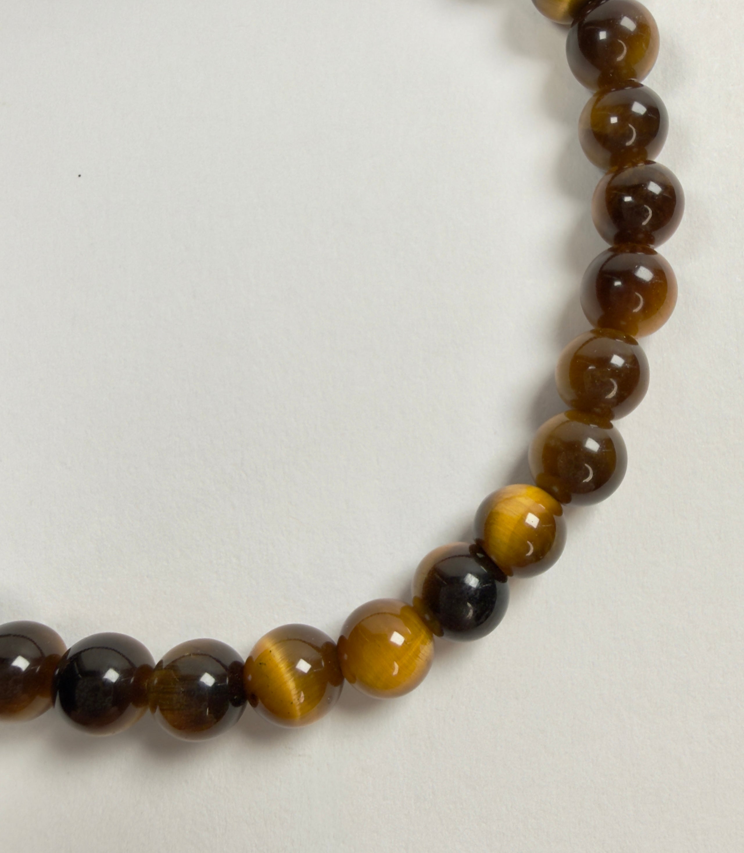 The Lancer -Tiger's Eye Beaded Bracelet