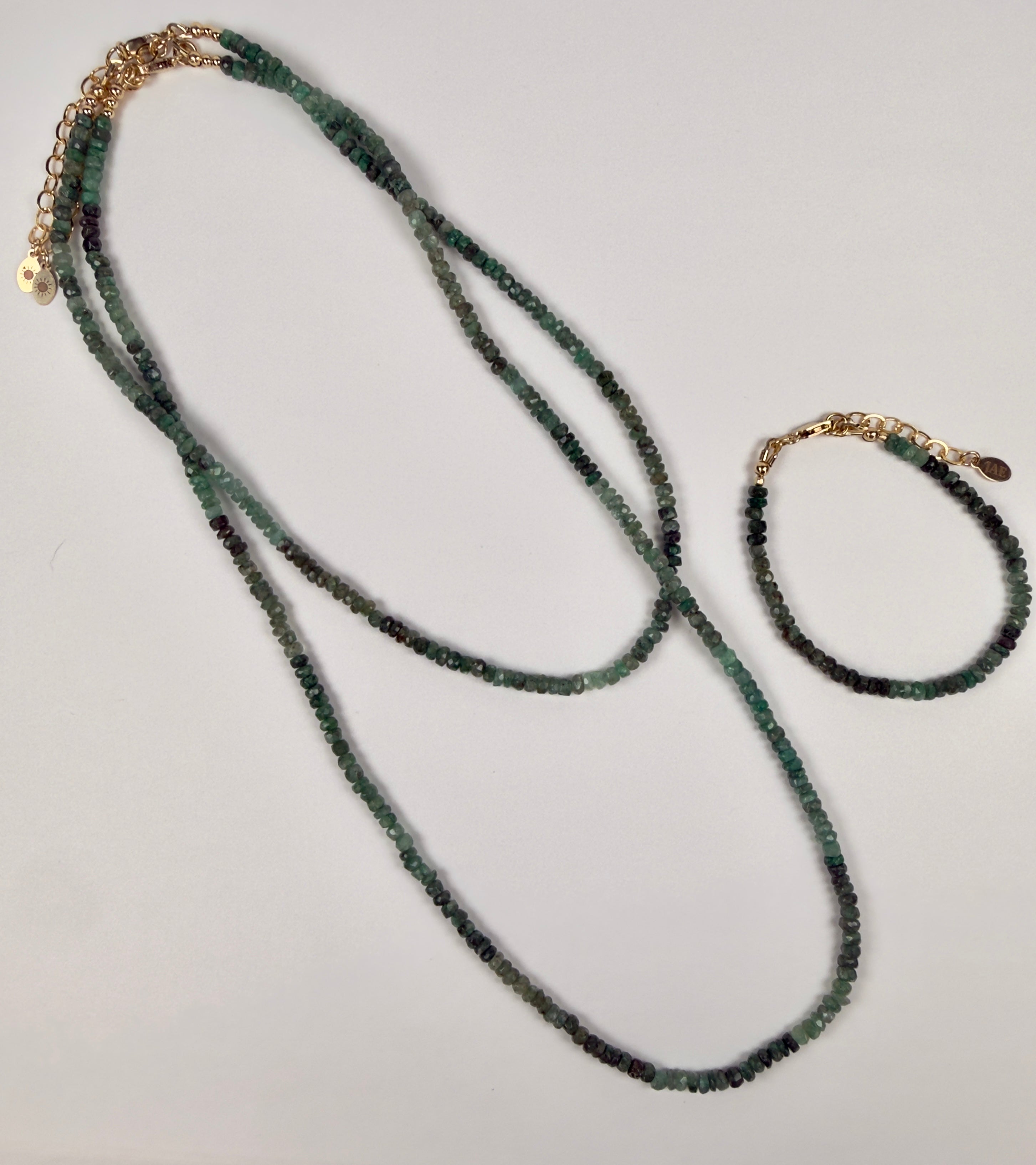 The Eugenie - Emerald Beaded Necklace