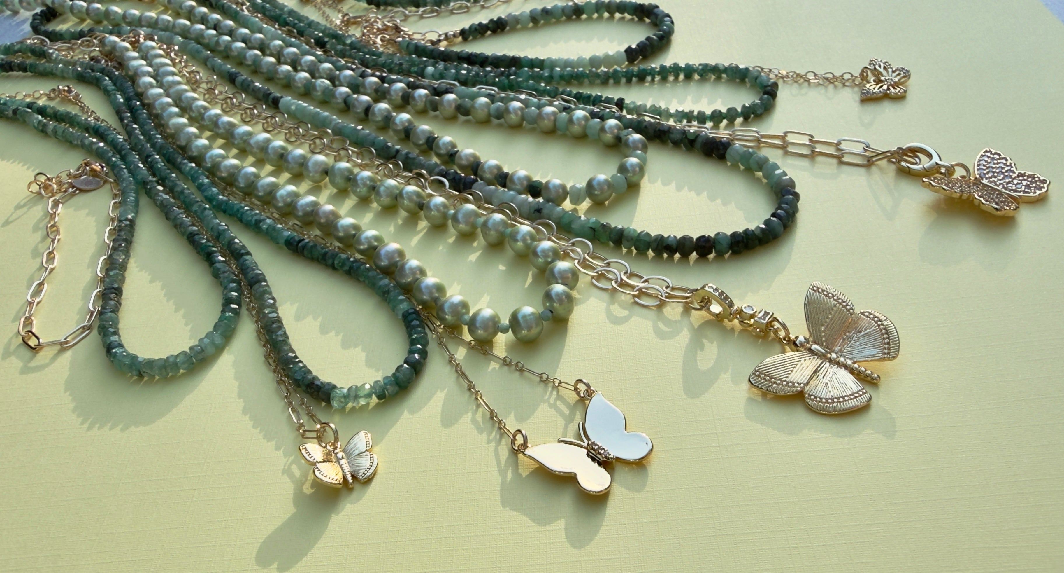 The Agnes - Split Butterly Wing Necklace