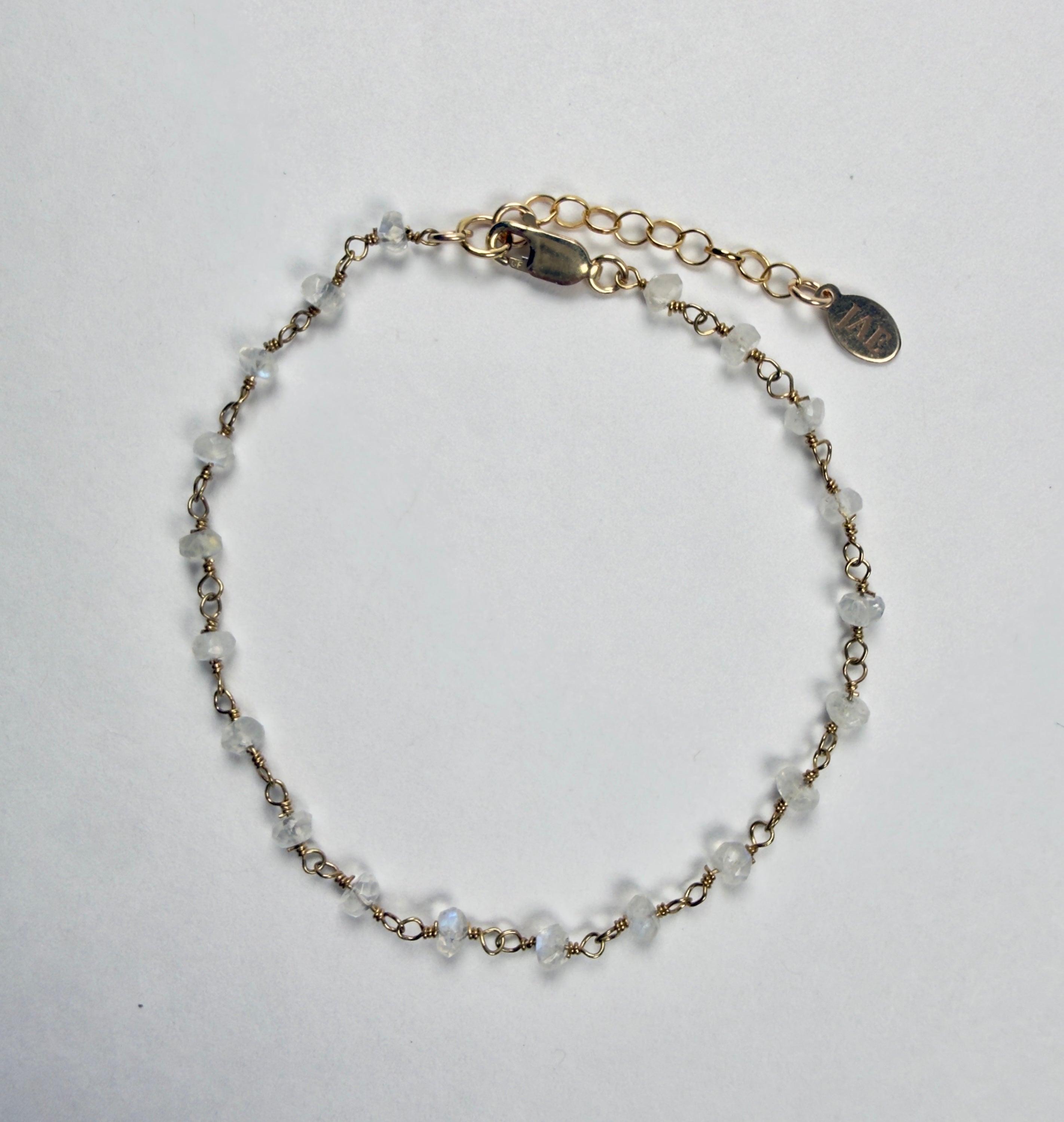 The Ashton - Rainbow Moonstone Chain Bracelet