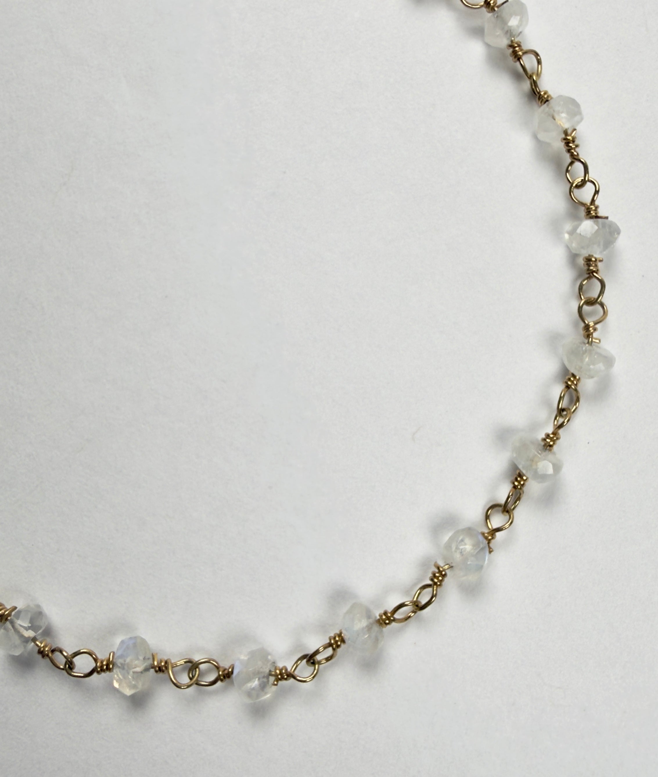 The Ashton - Rainbow Moonstone Chain Bracelet