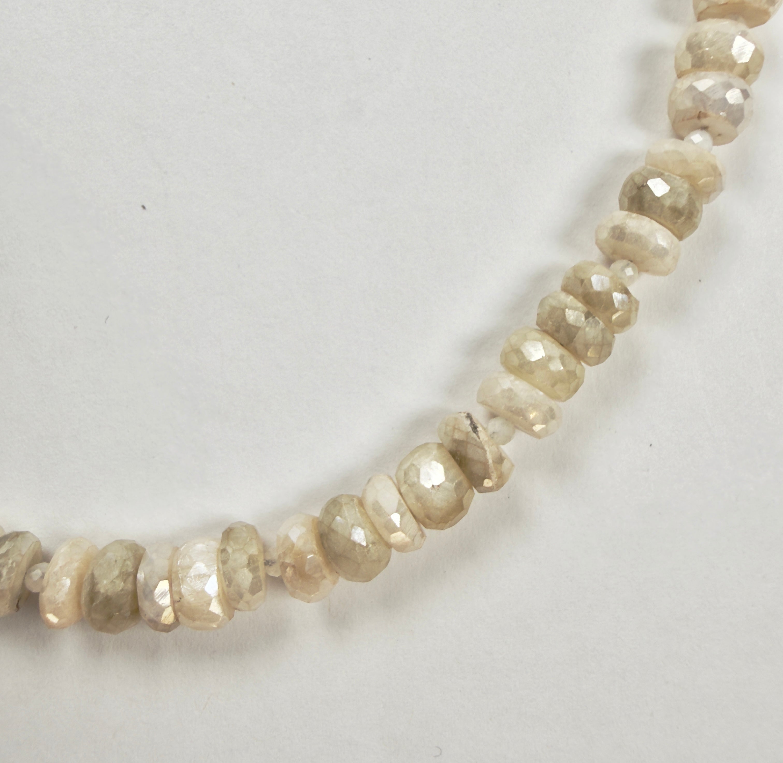 The Gilda - Champagne Moonstone Beaded Necklace
