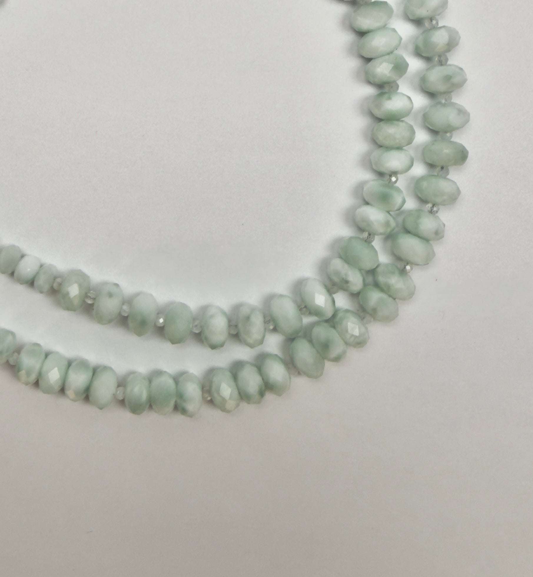 The Milly - Moonstone Beaded Necklace "One of a Kind"