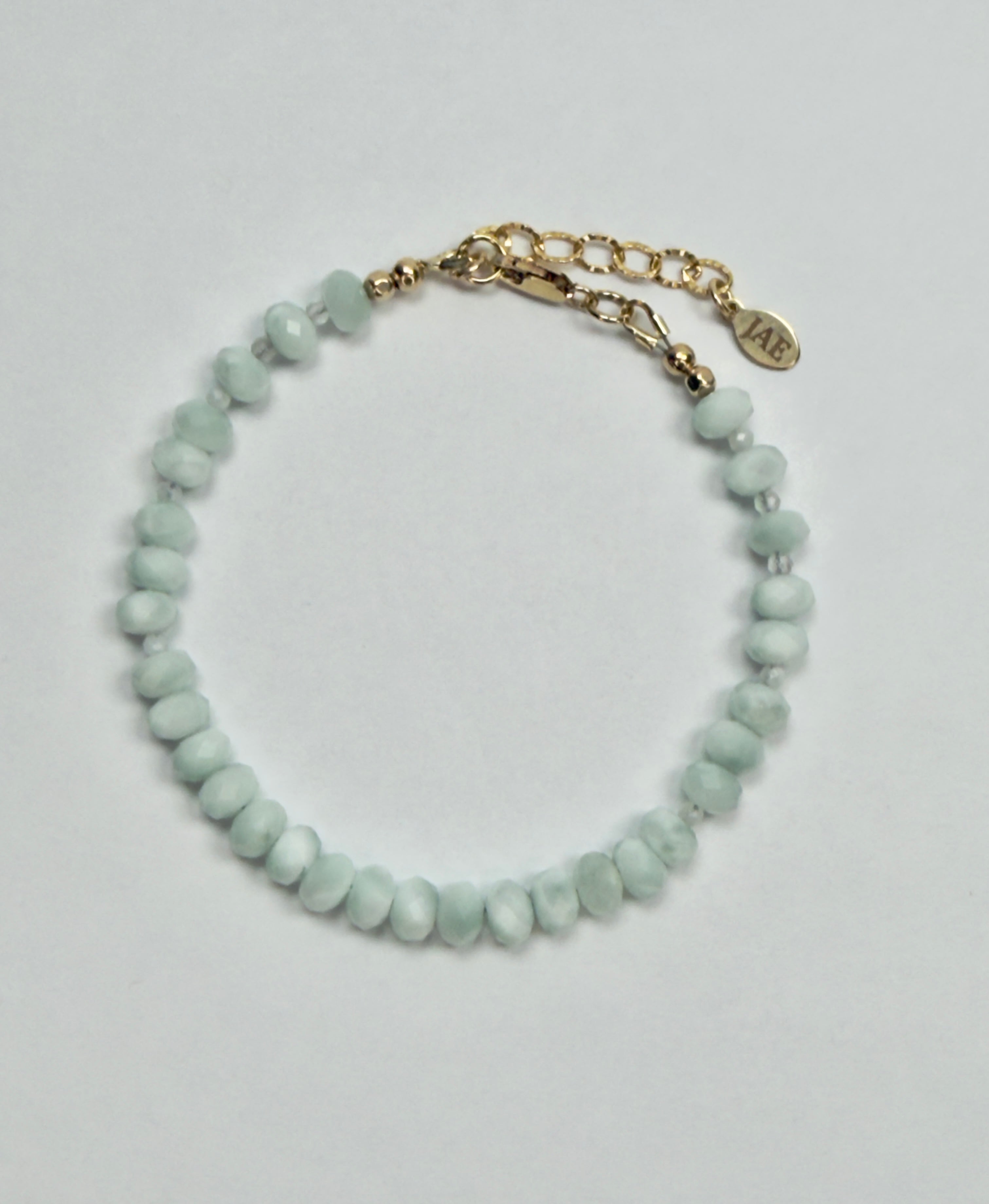 The Marris - Mint Moonstone Beaded Bracelet