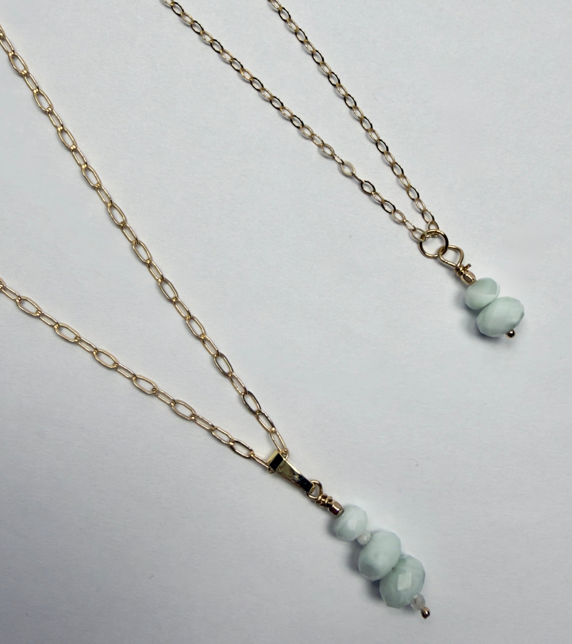 The Mireille - Mint Moonstone Pendant Necklace