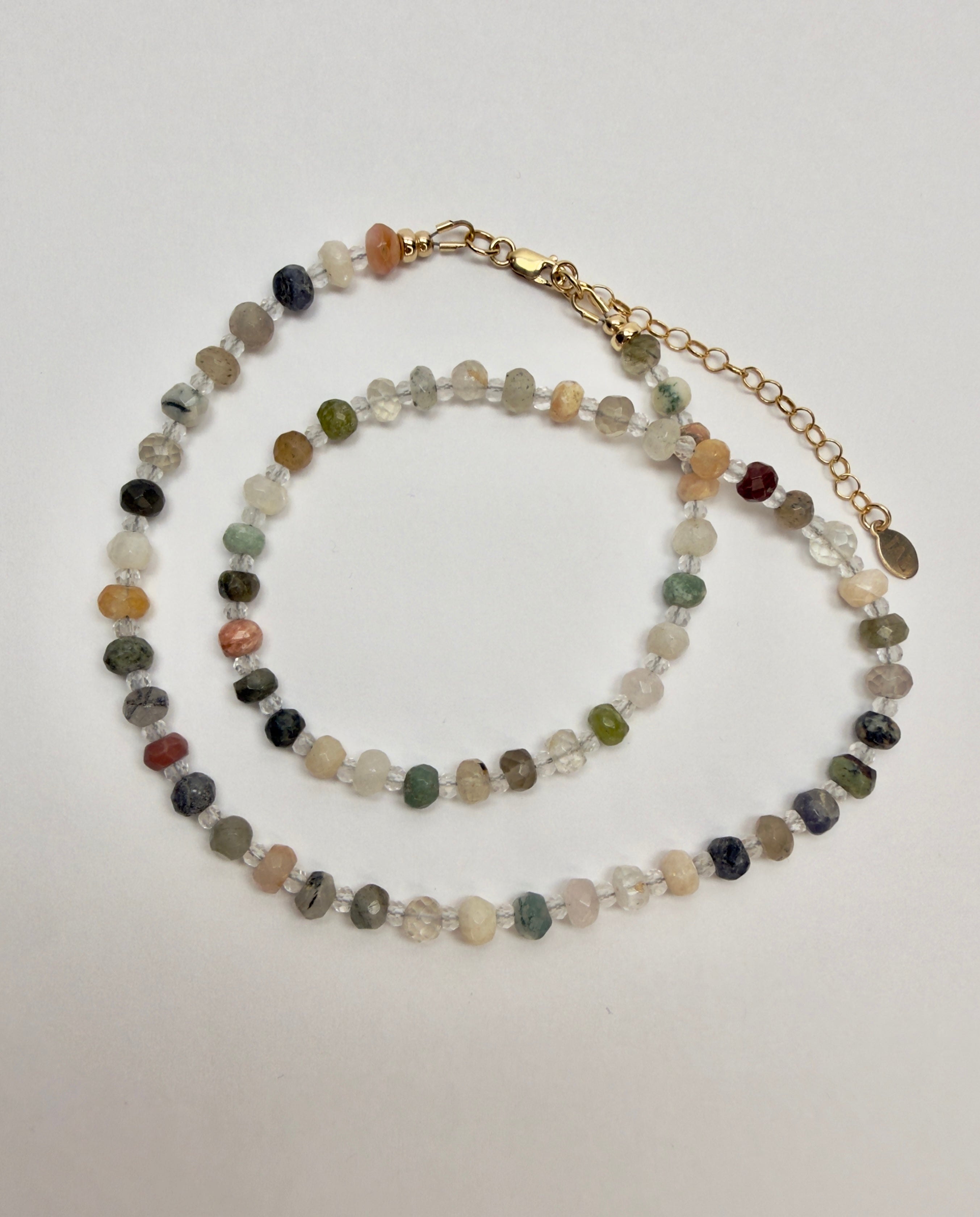 The UpC (Up See) - Mixed Gemstone Beaded Necklace