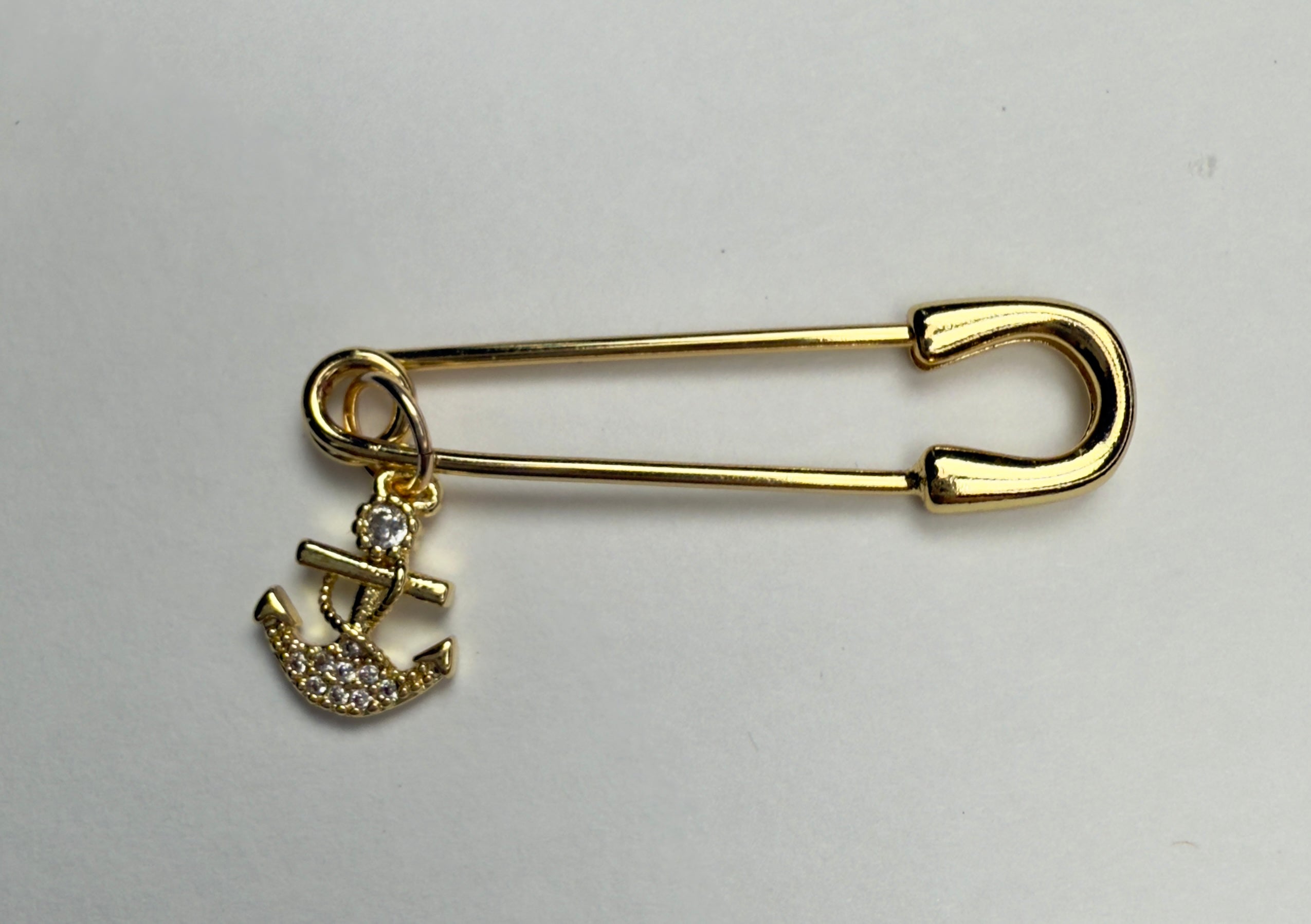 Anchor Safety Pin - Brooch