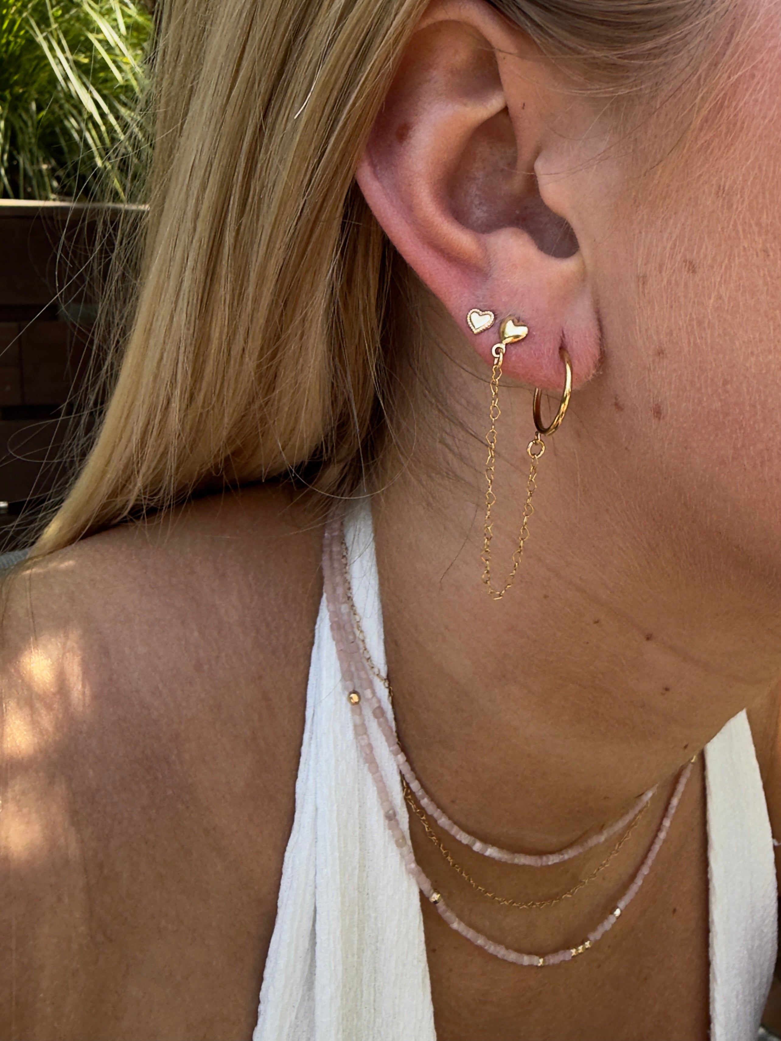 The Lovey Earring - Dainty Heart Post Earrings