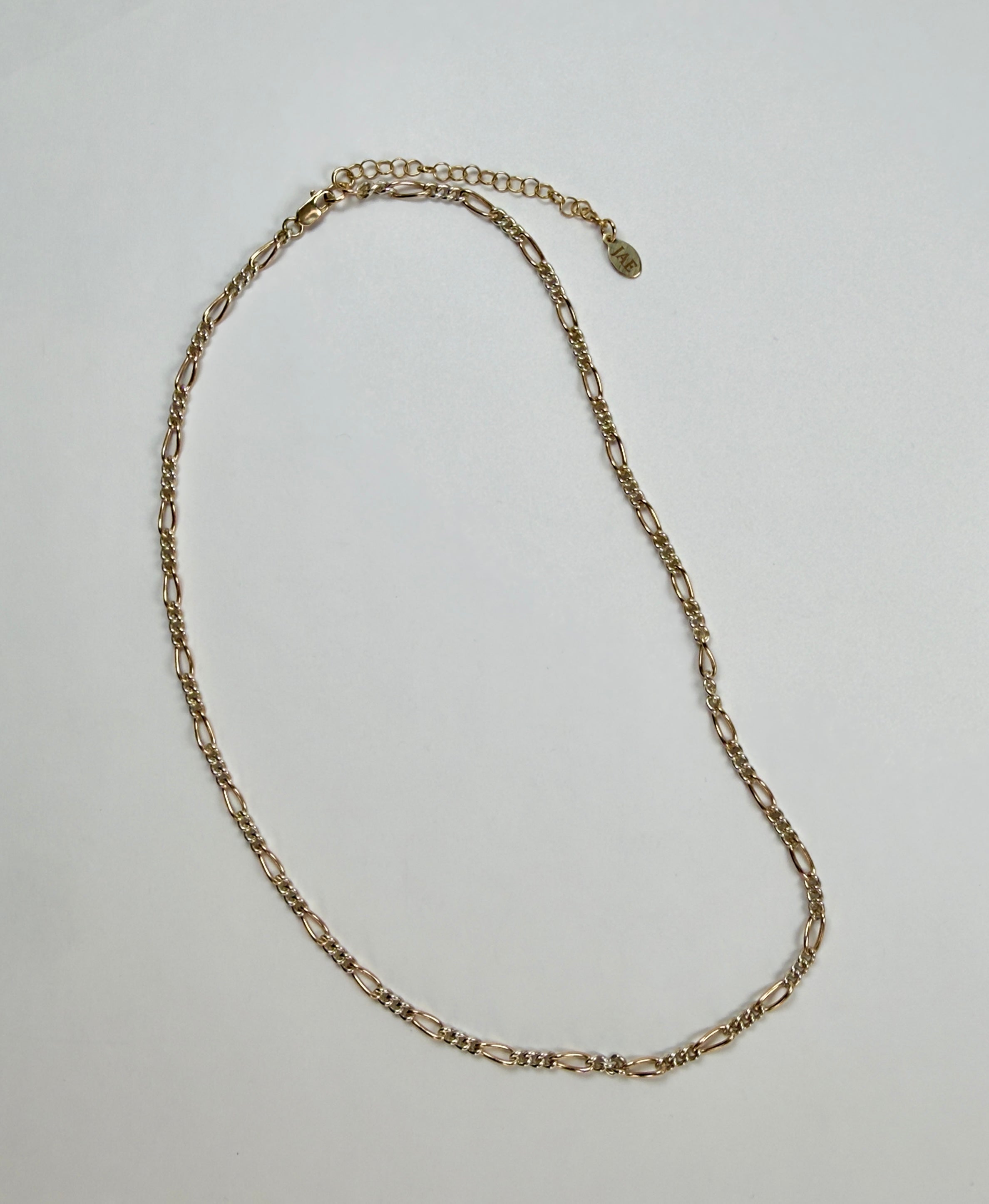 Figaro Mixed Metals , Gold-Filled and Sterling Silver Necklace