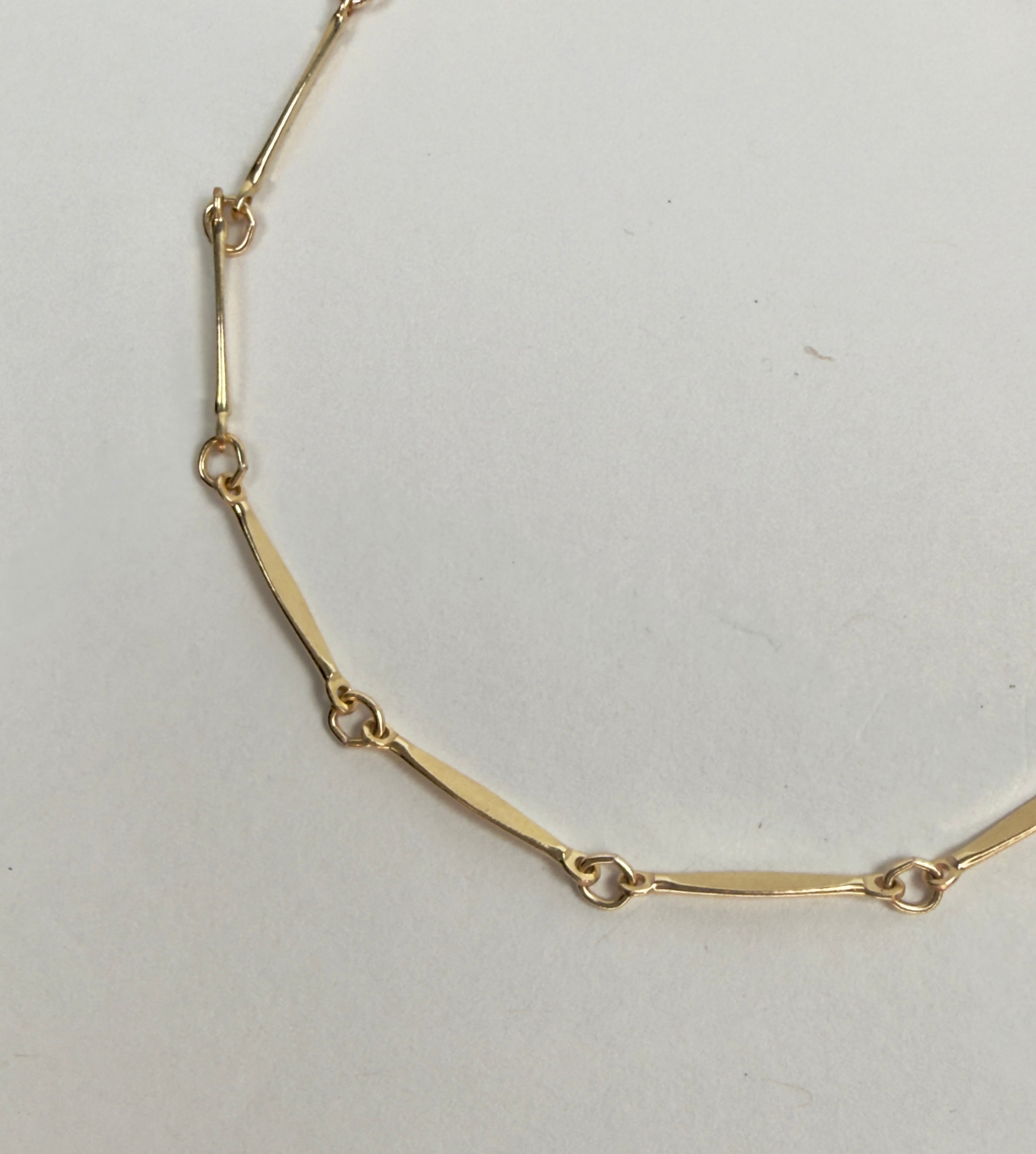 The Waverly - Hammered Marquis Bar Bracelet