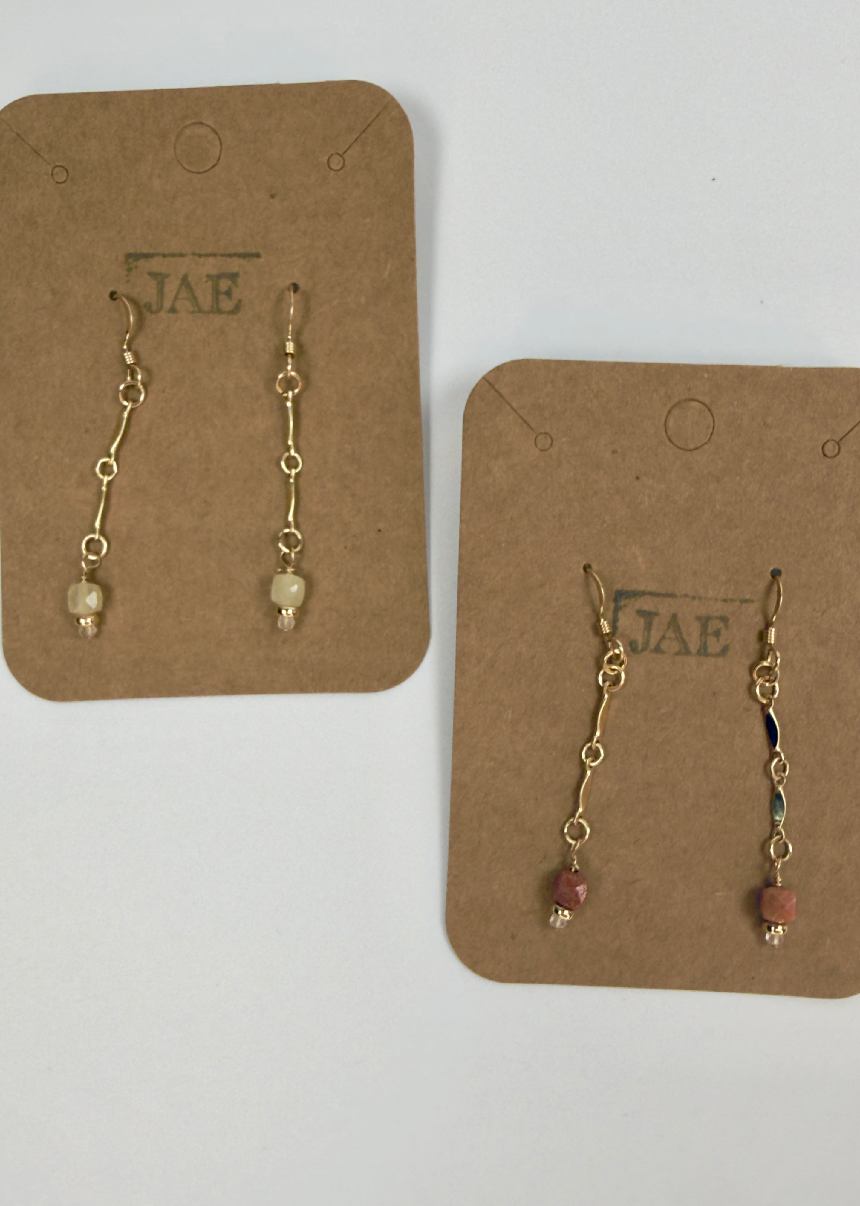 The Ellery - Mixed Gemstone Beaded Drop Earrings