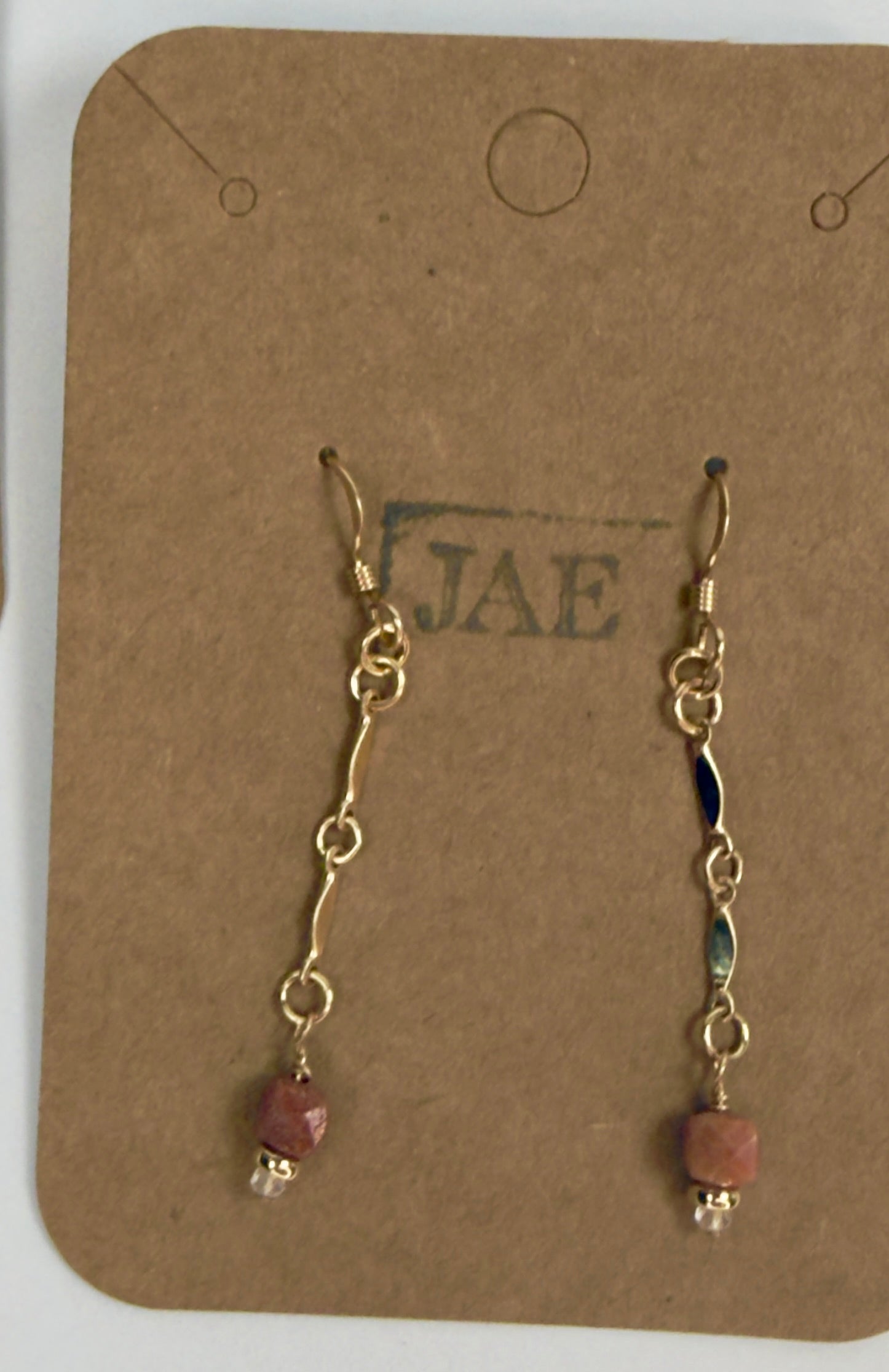 The Ellery - Mixed Gemstone Beaded Drop Earrings