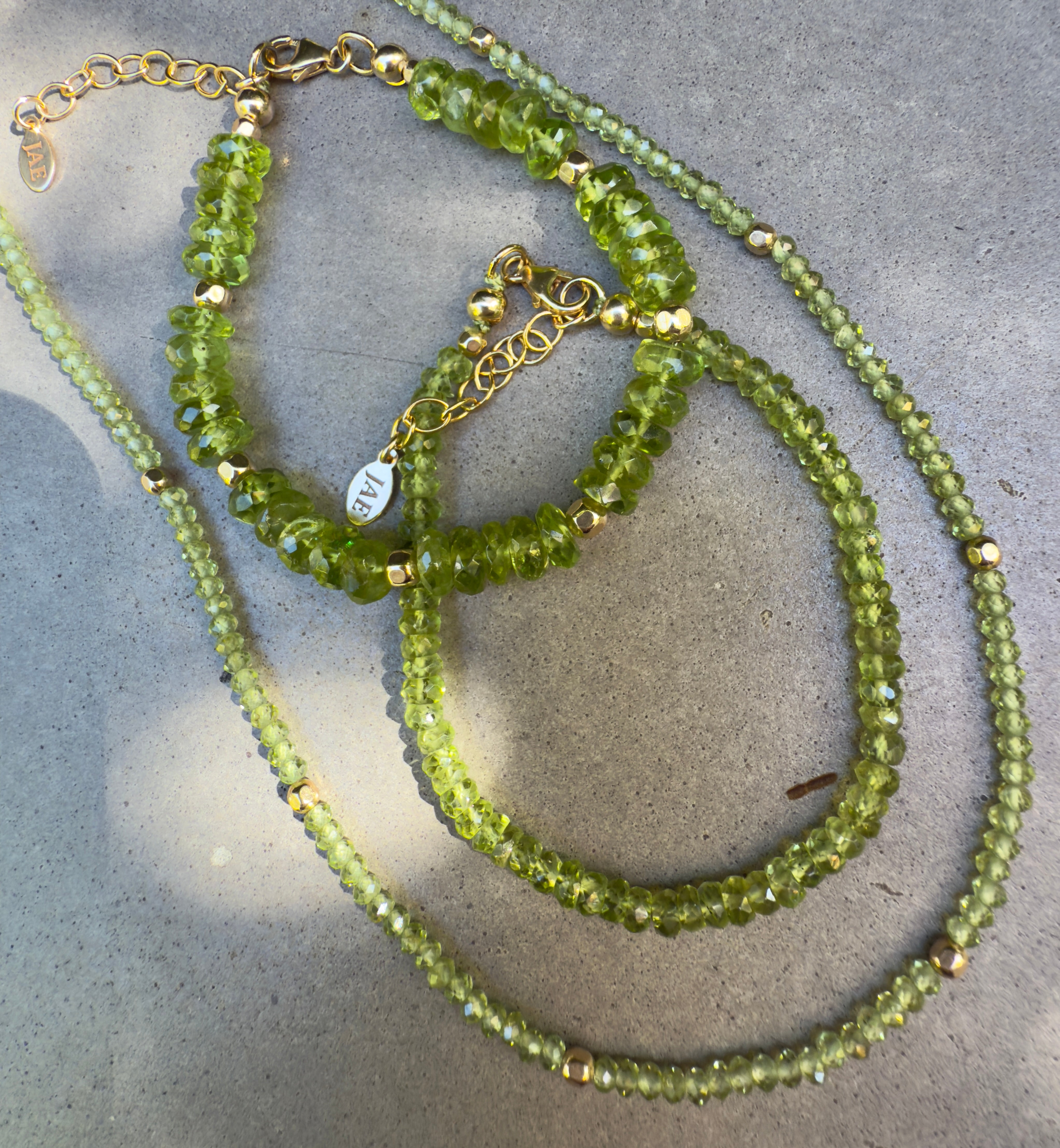 "The Nellie" - Peridot and Gold Bracelet
