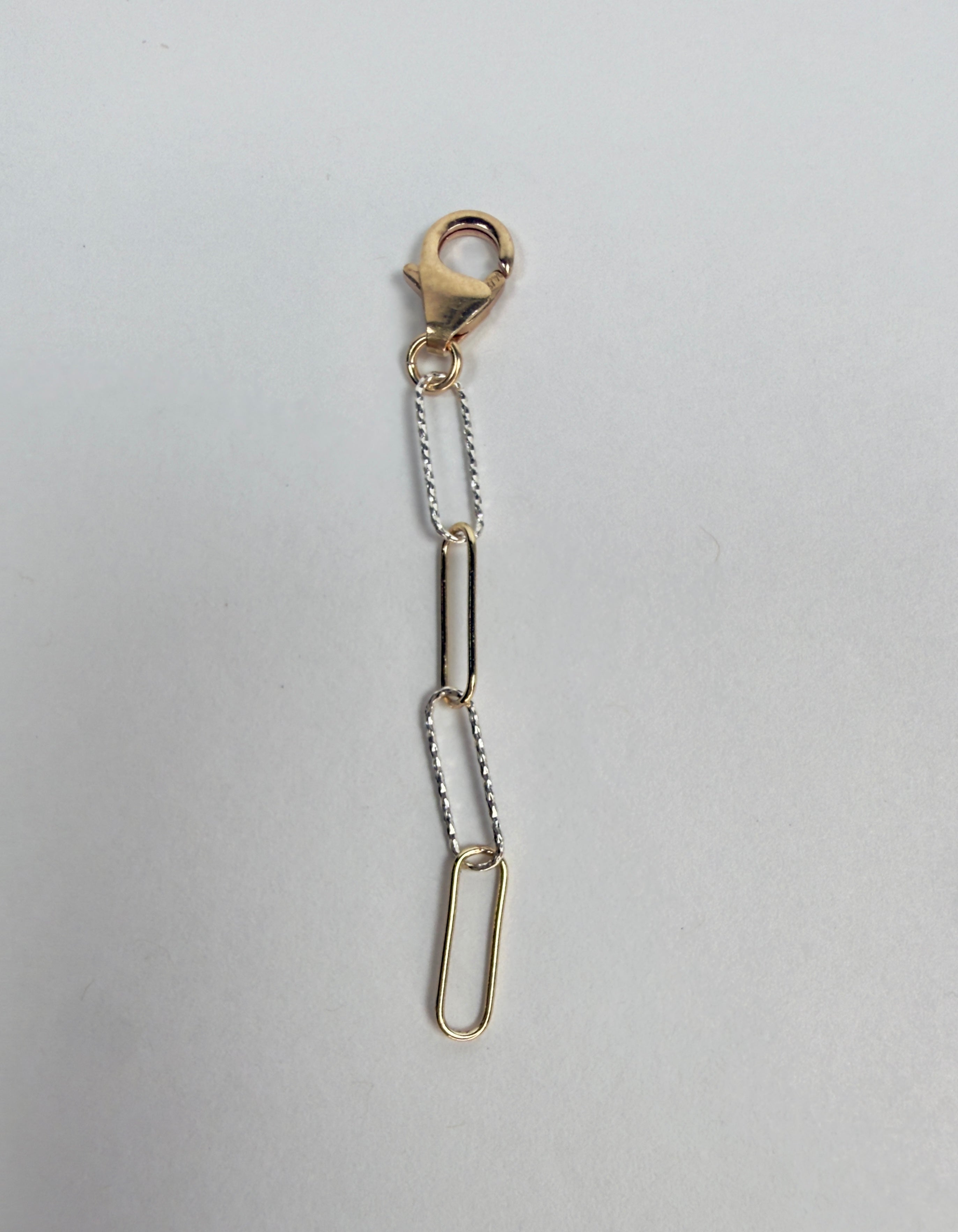 Paperclip Mixed Metal Lariat