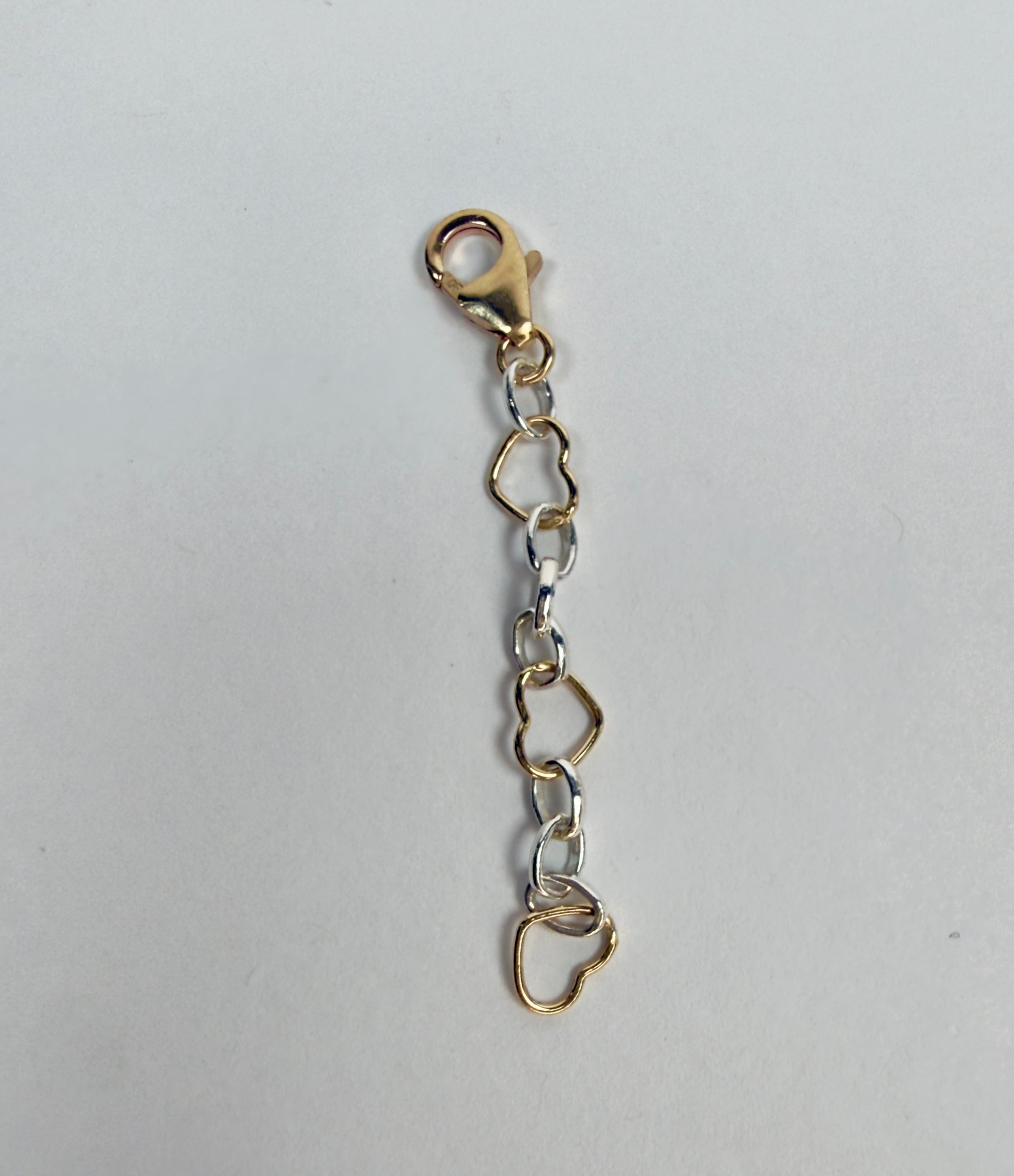 Heart Link Chain Mixed Metals Larial