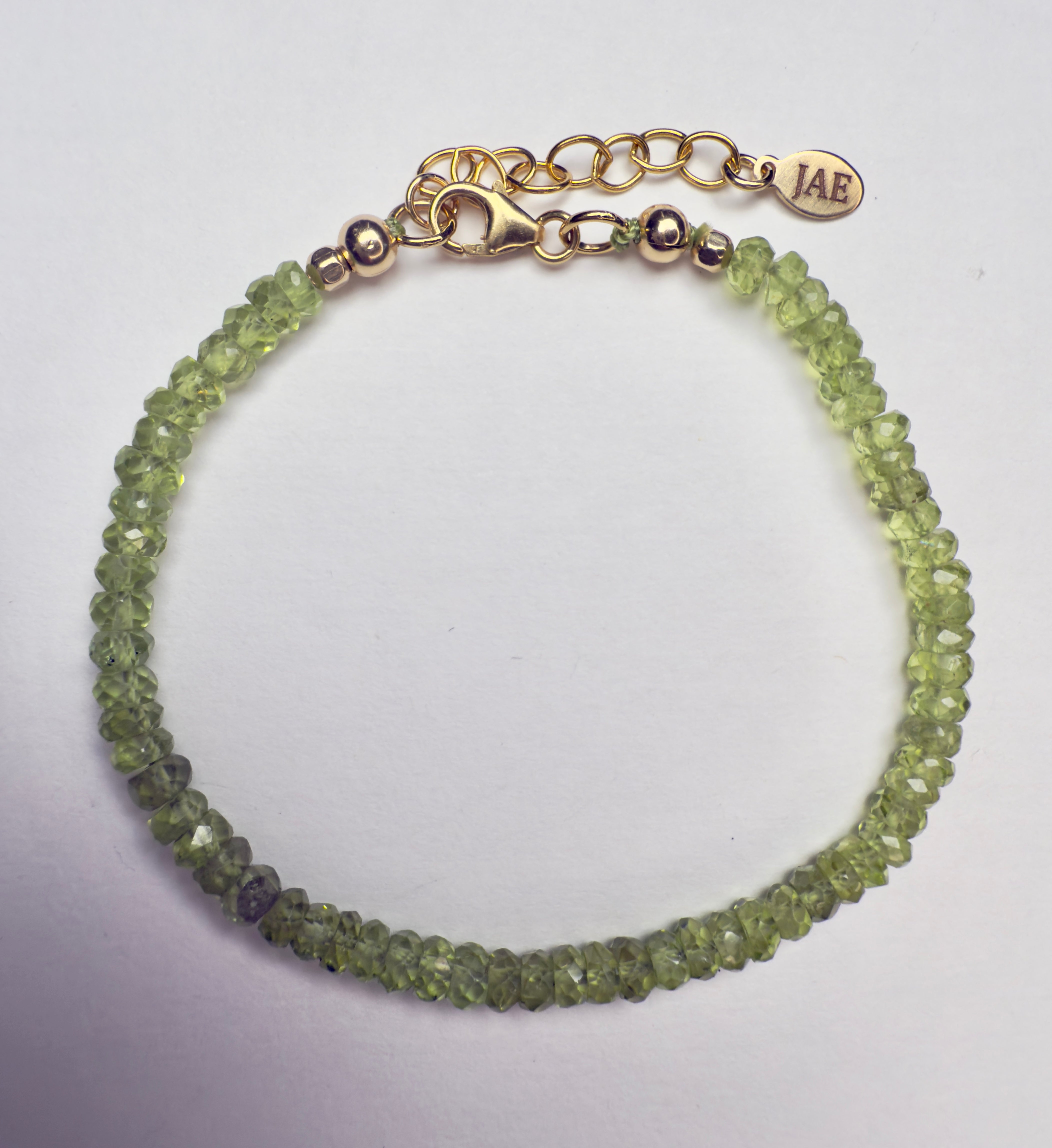 "The Luther" Peridot Beaded Bracelet