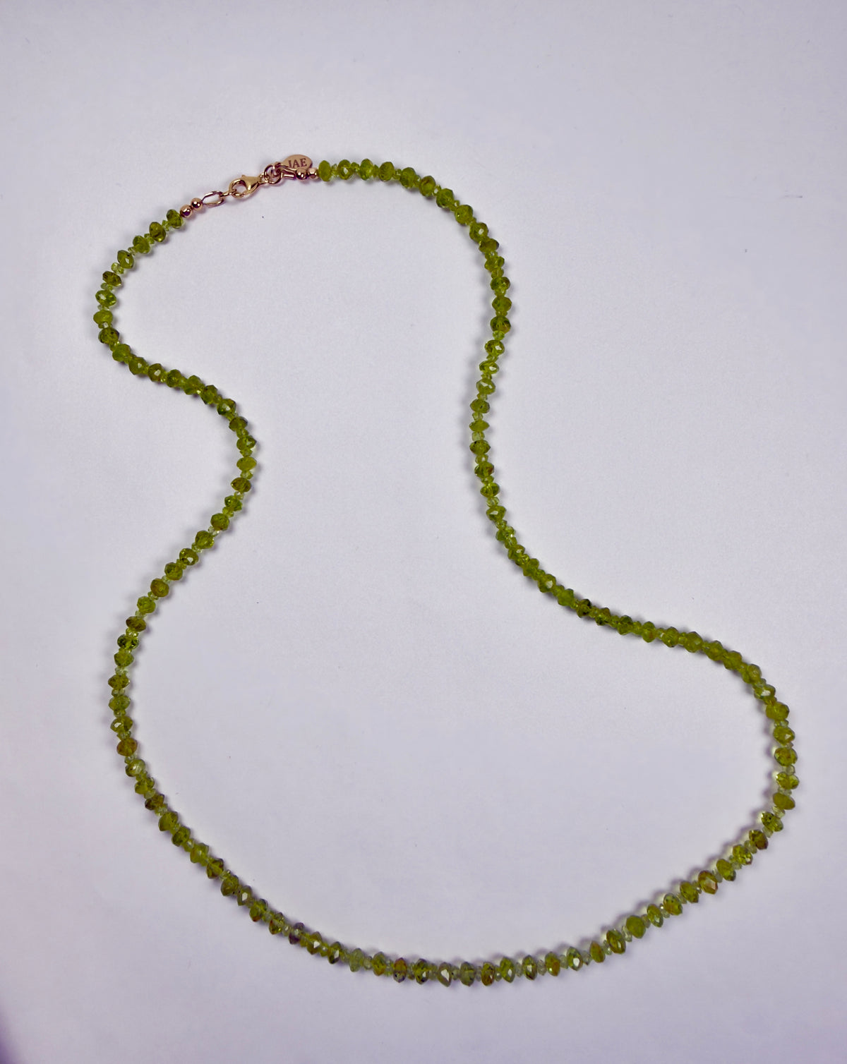 The Lawrence - Peridot Beaded Necklace