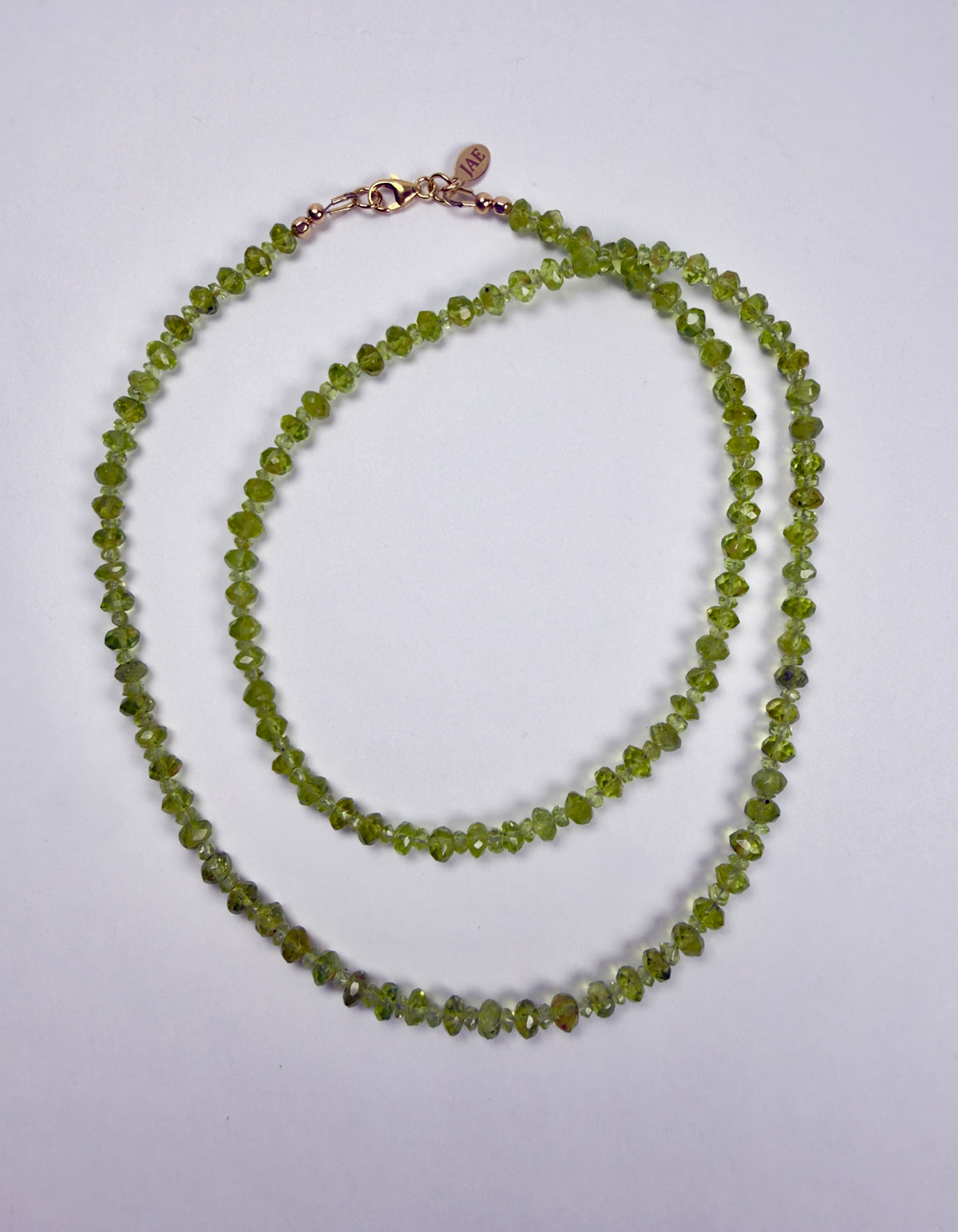 The Lawrence - Peridot Beaded Necklace