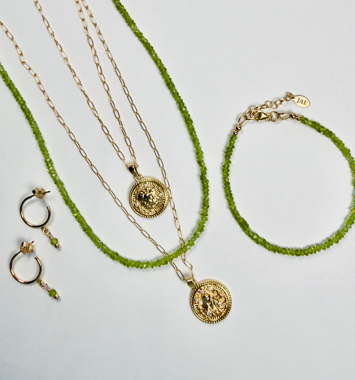 The Sebi - Peridot Hoop Earring