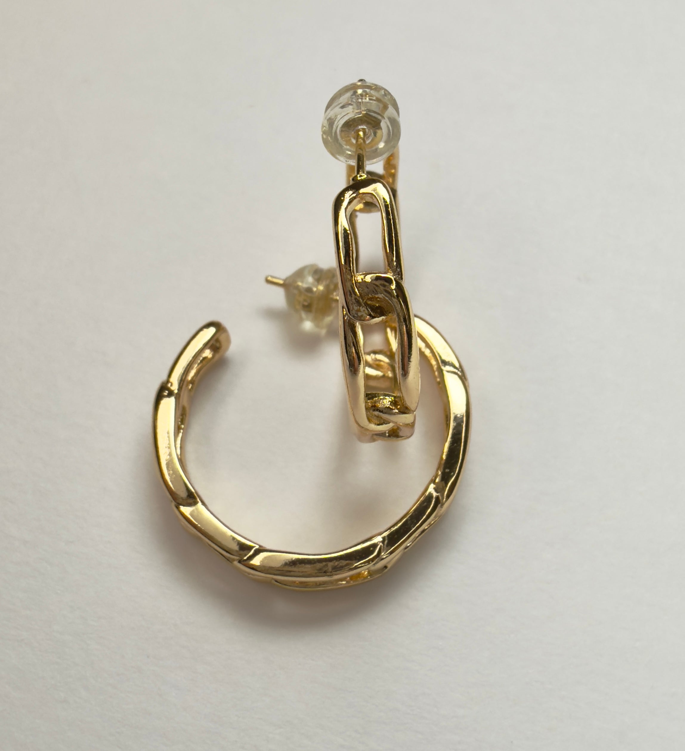 "The Dinah" Paperclip Chain Hoop