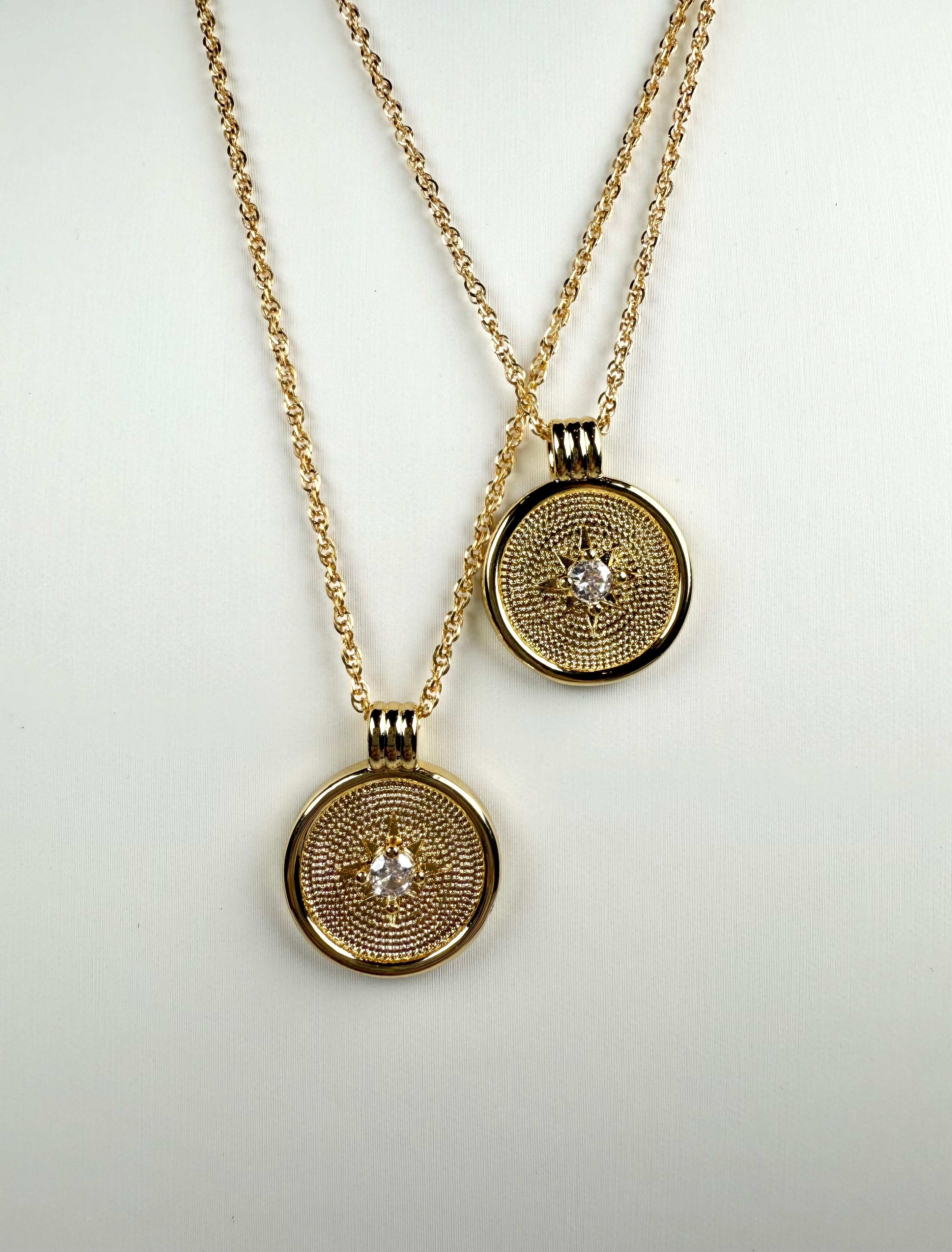 The Radiance Medallion Necklace - Two Sizes Available