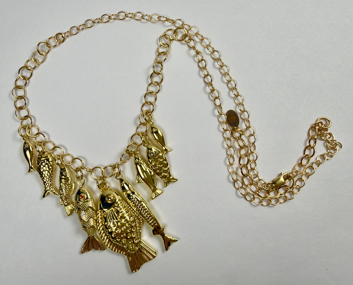 The Evanda - Go Fishing Charm Necklace