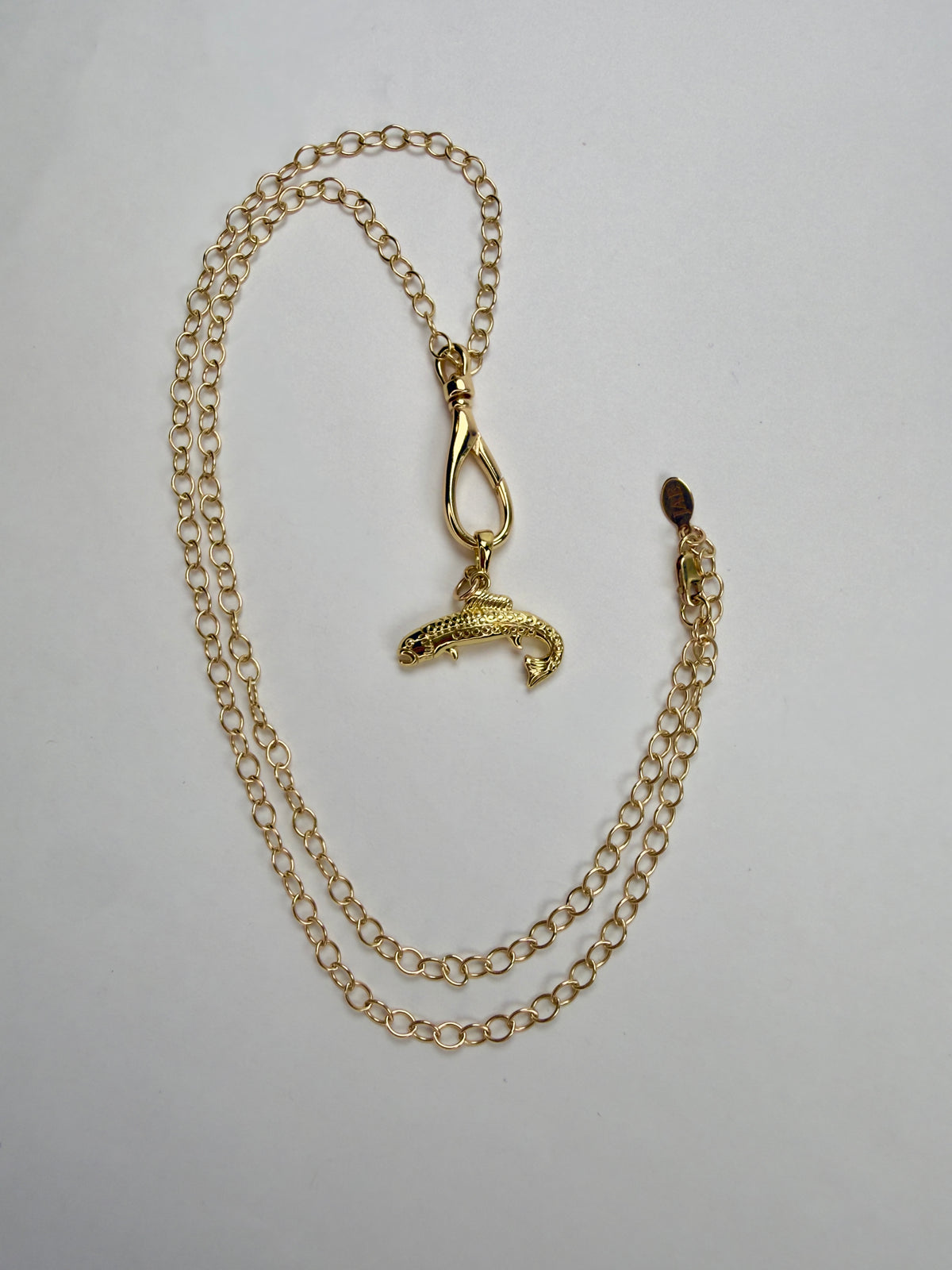 The Fidelia - Fish on a Hook-Inspired Charm Necklace