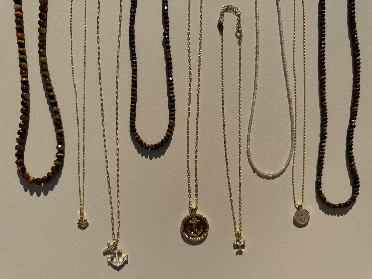 The Sasha - Tiger's Eye Beaded Necklace