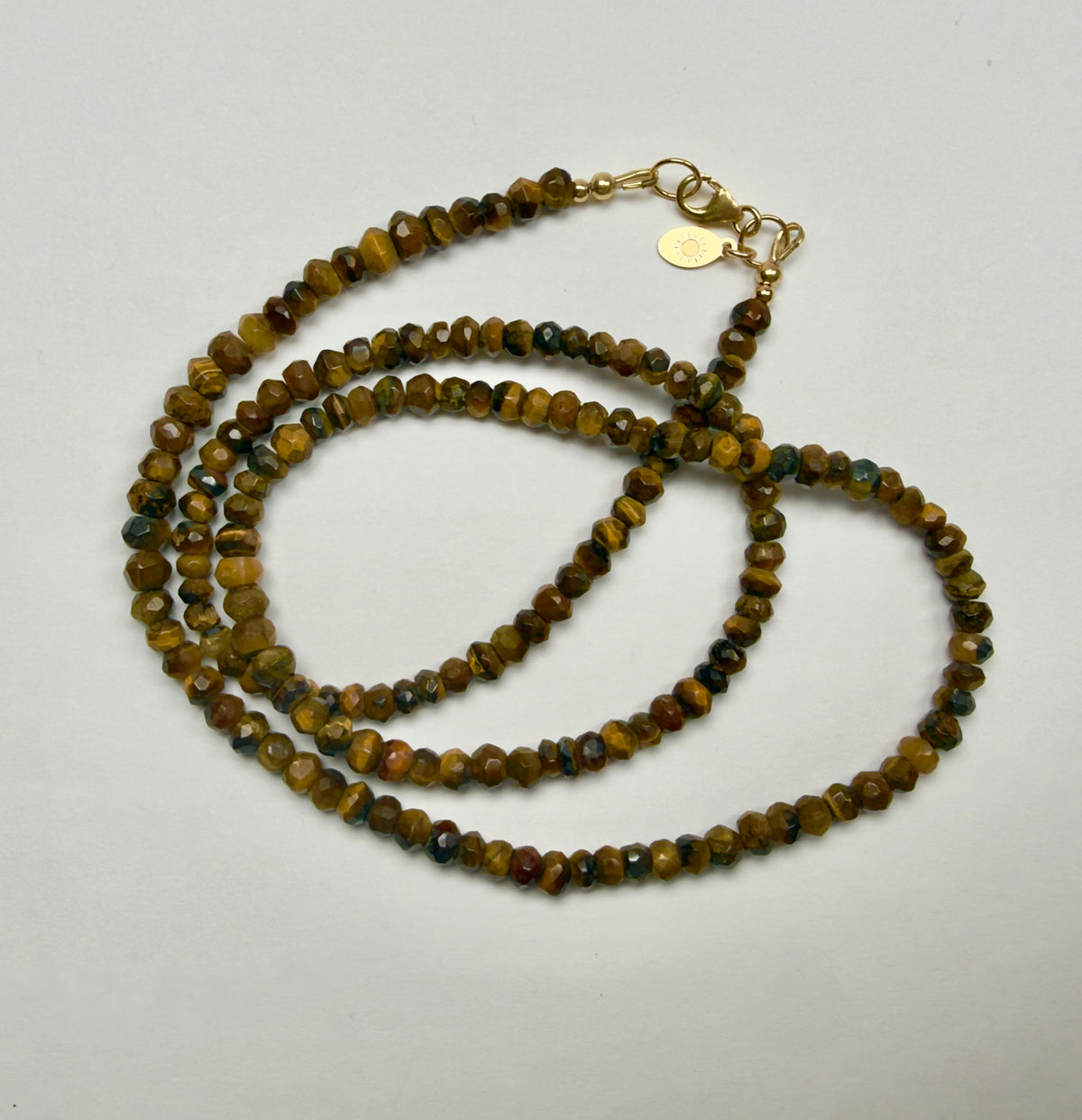 The Talia - Tiger's Eye Beaded Necklace