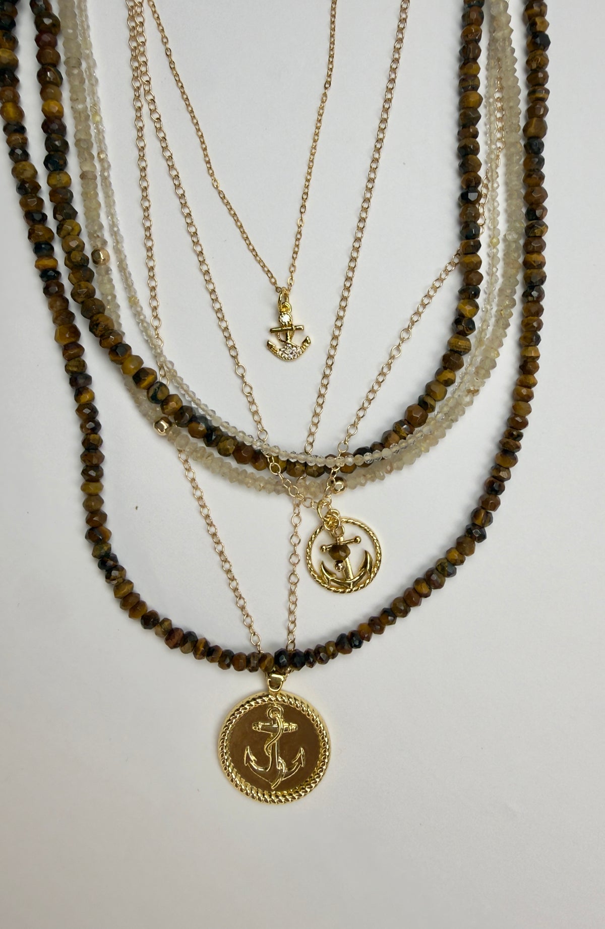 The Lilliana - Anchor Medallion Necklace