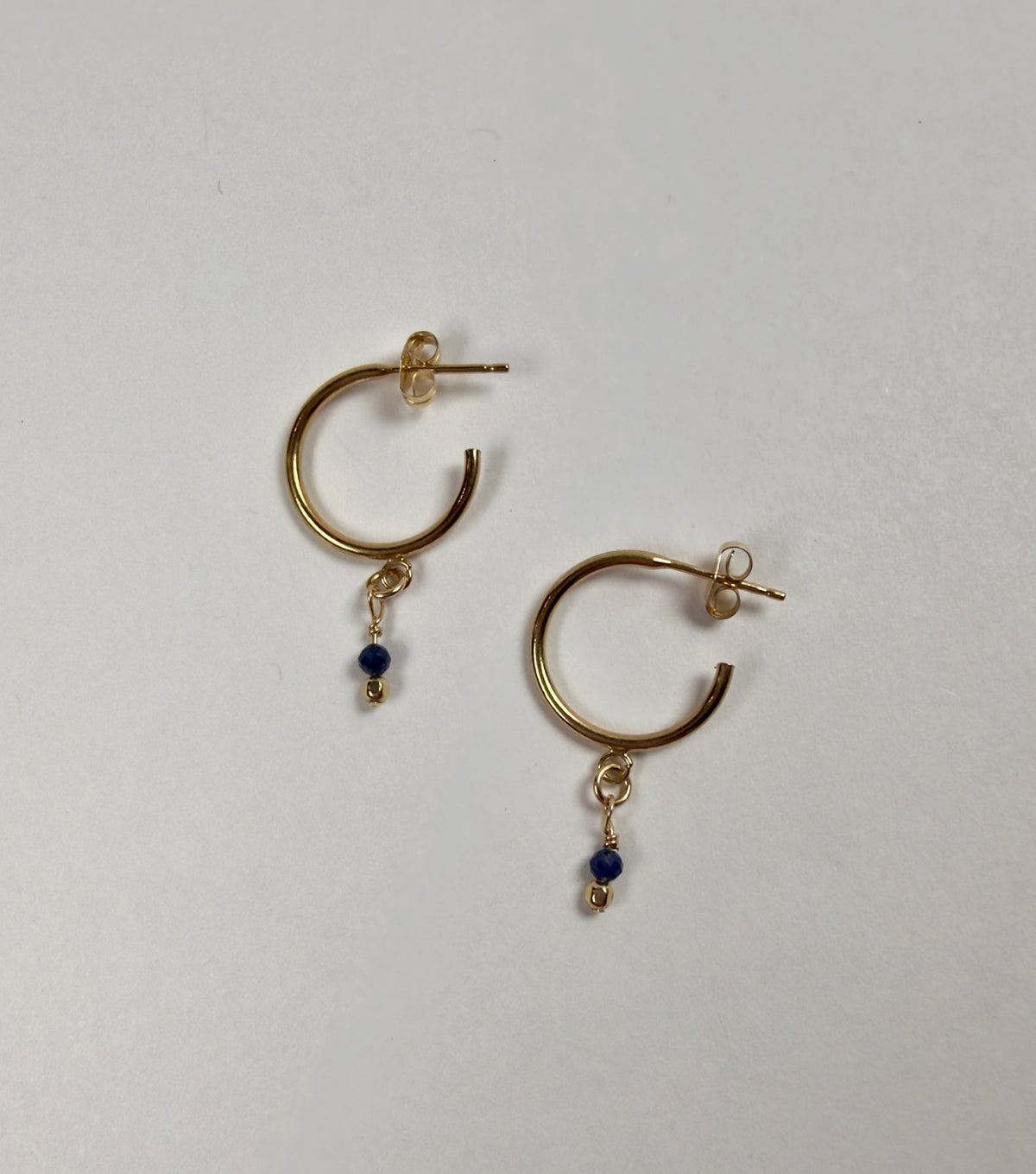 The Sebi - Sapphire Hoop Earring