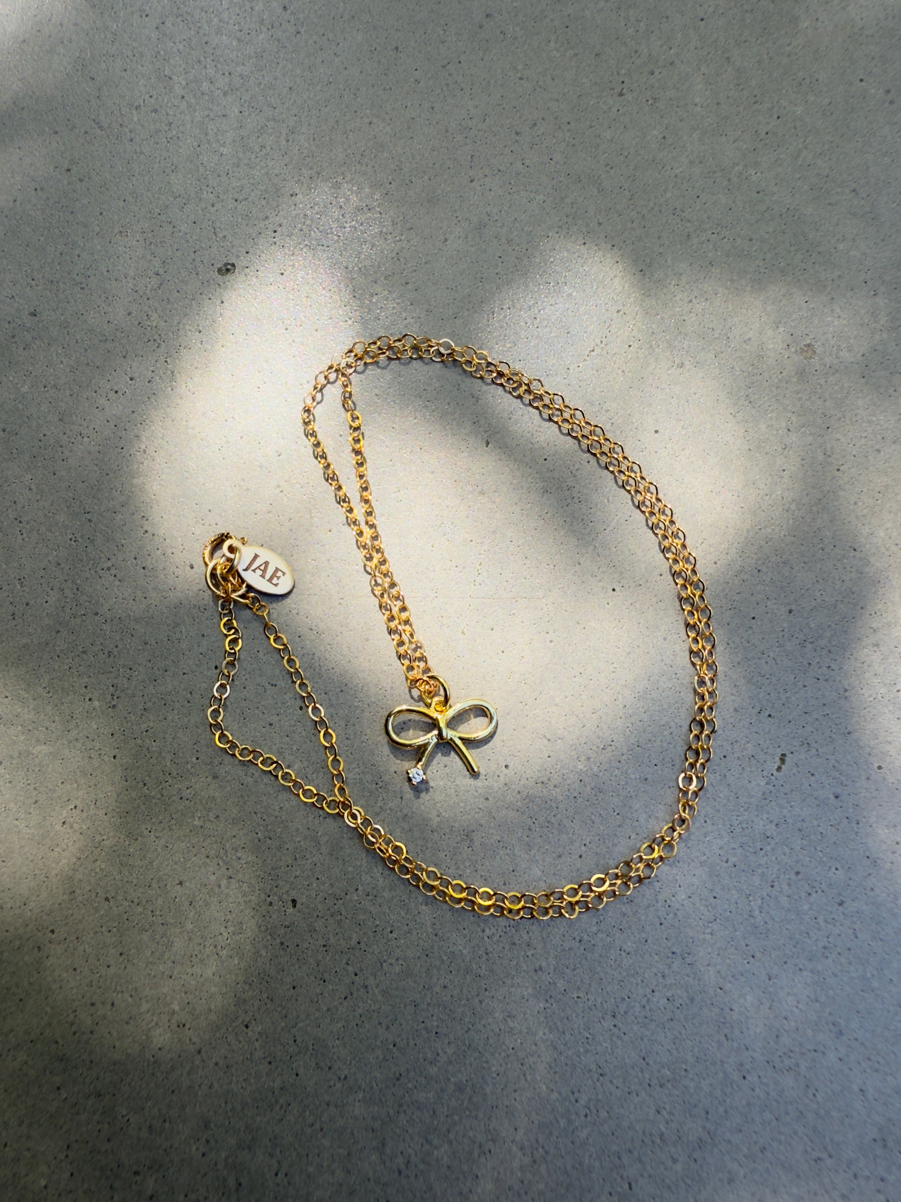 The Cassidy -Mini Bow Necklace