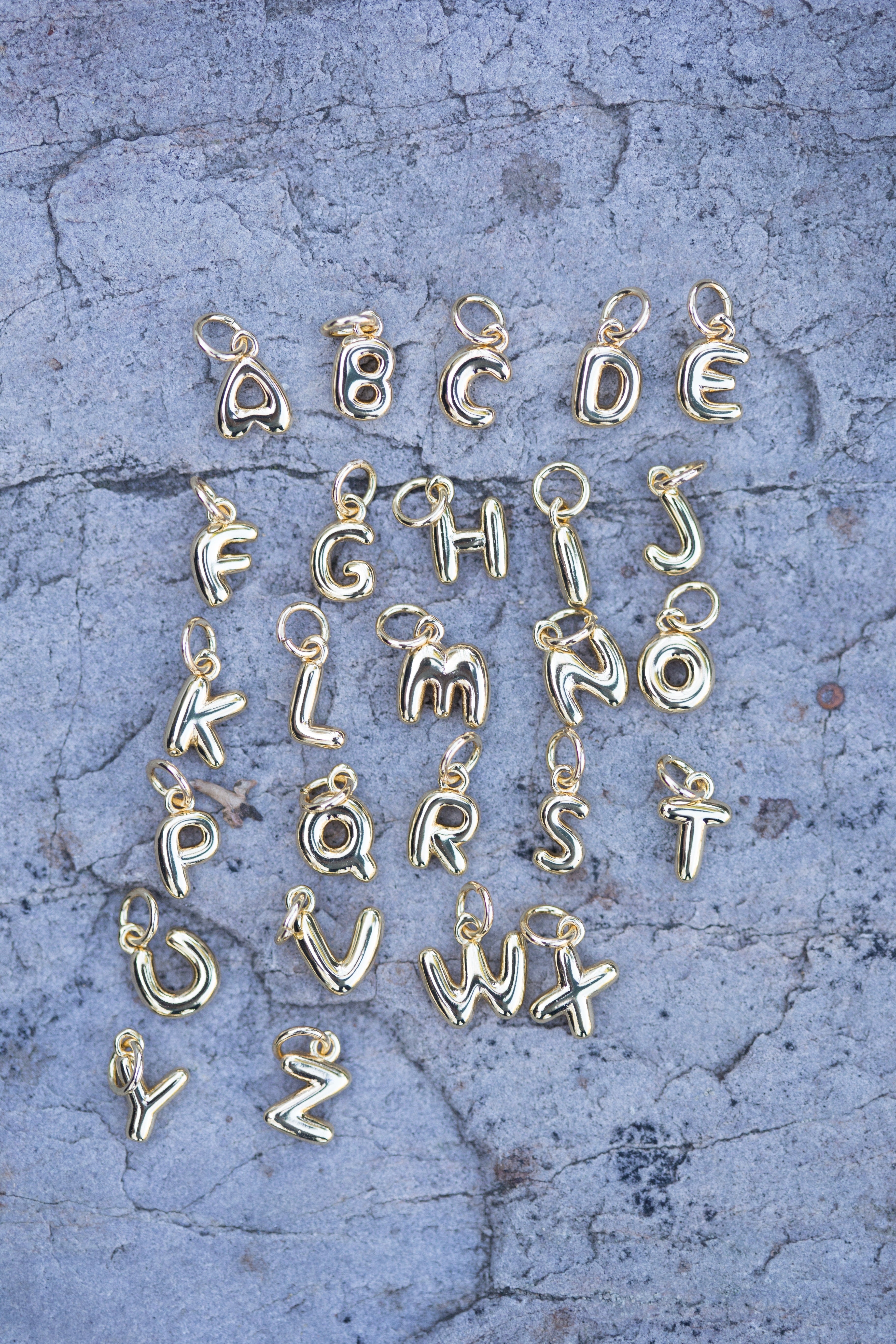 A–Z Puff Letter Alphabet Charms – Choose Any Letter